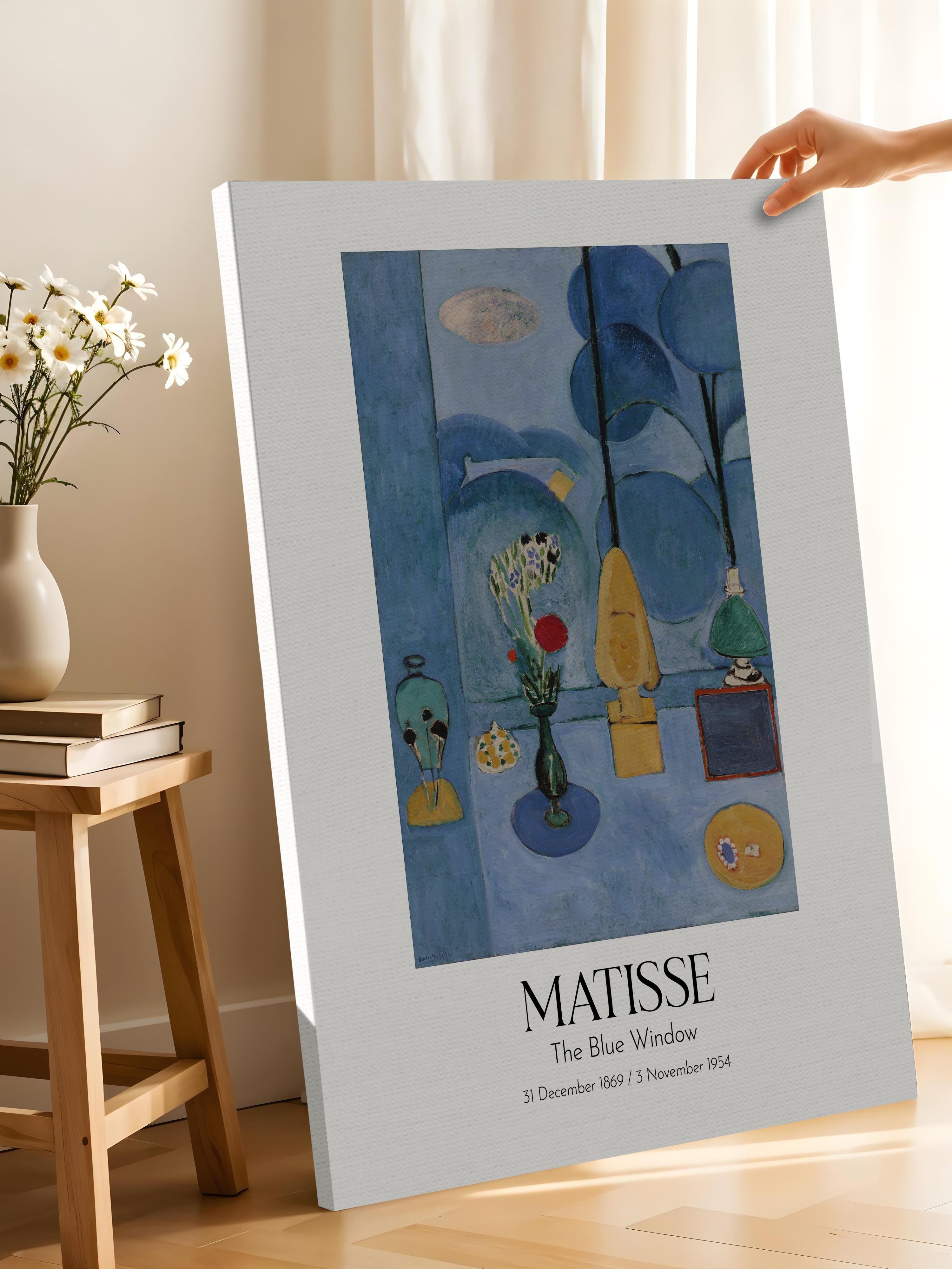 Matisse - The Blue Window, Kanvas Tablo, Sanat Serisi NO:112308