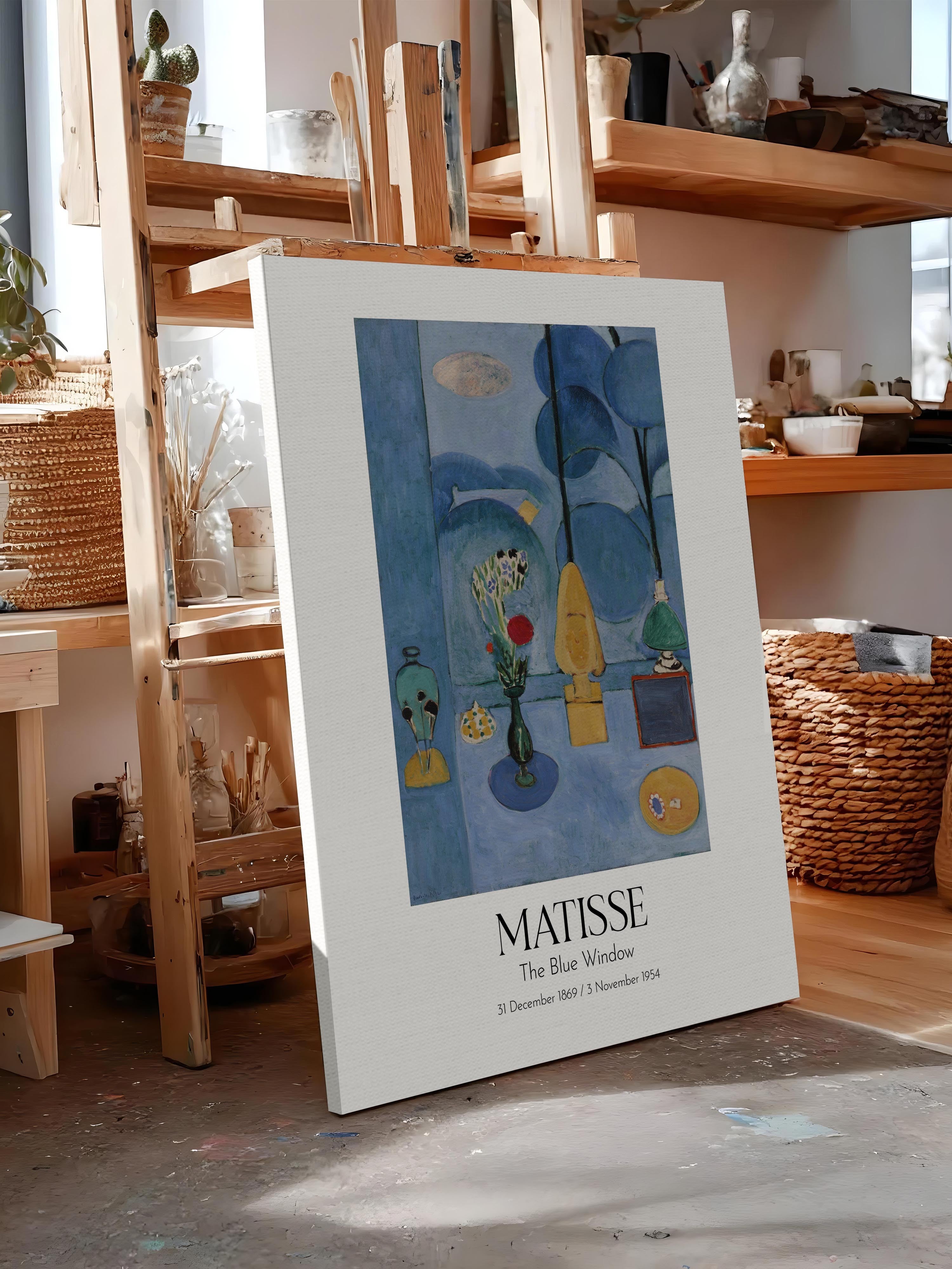 Matisse - The Blue Window, Kanvas Tablo, Sanat Serisi NO:112308