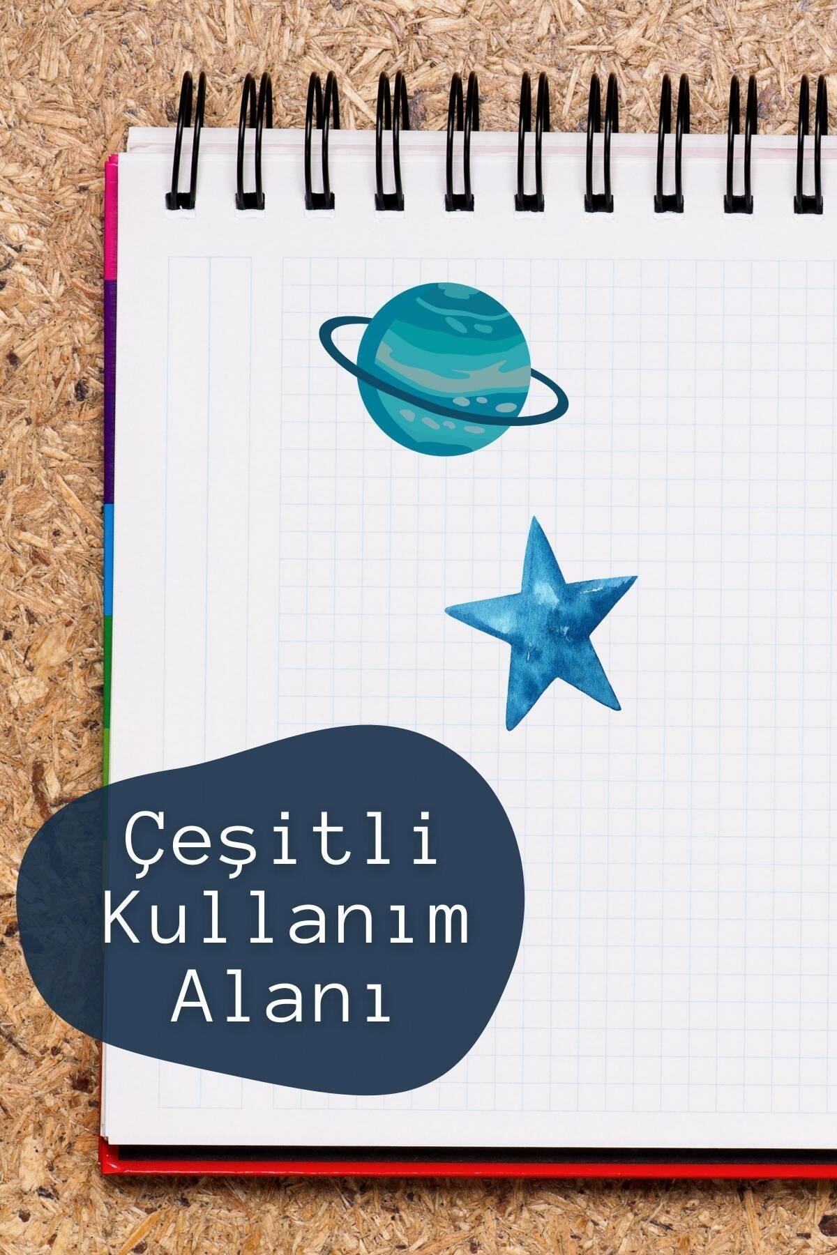 Mavi Temalı Sticker Seti - 15 Adet Etiket Seti- Telefon, Tablet, Defter Laptop Uyumlu Etiket
