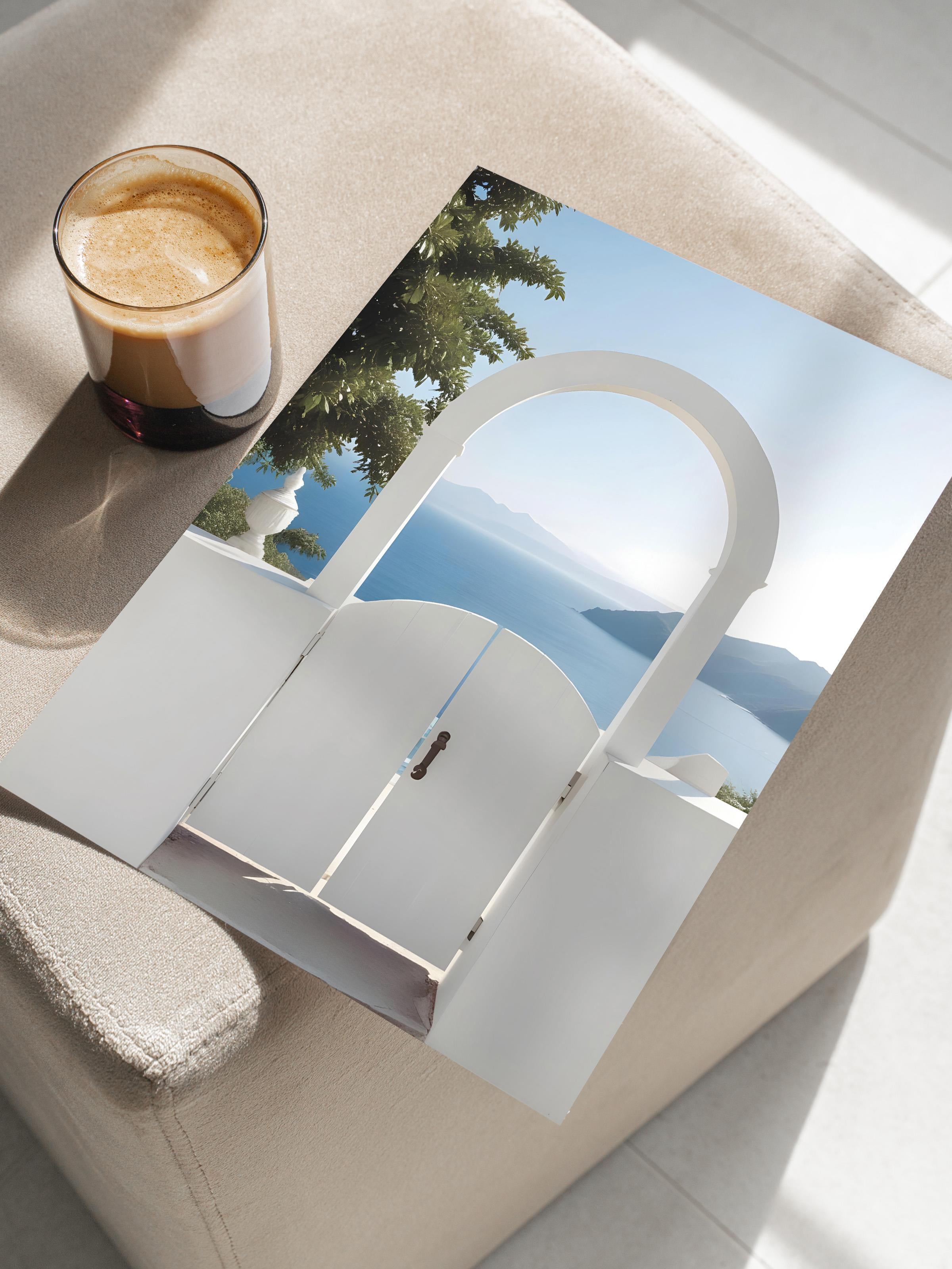 Mediterranean Portal Poster, Dikey Duvar Tablosu Comfort Serisi NO:108480