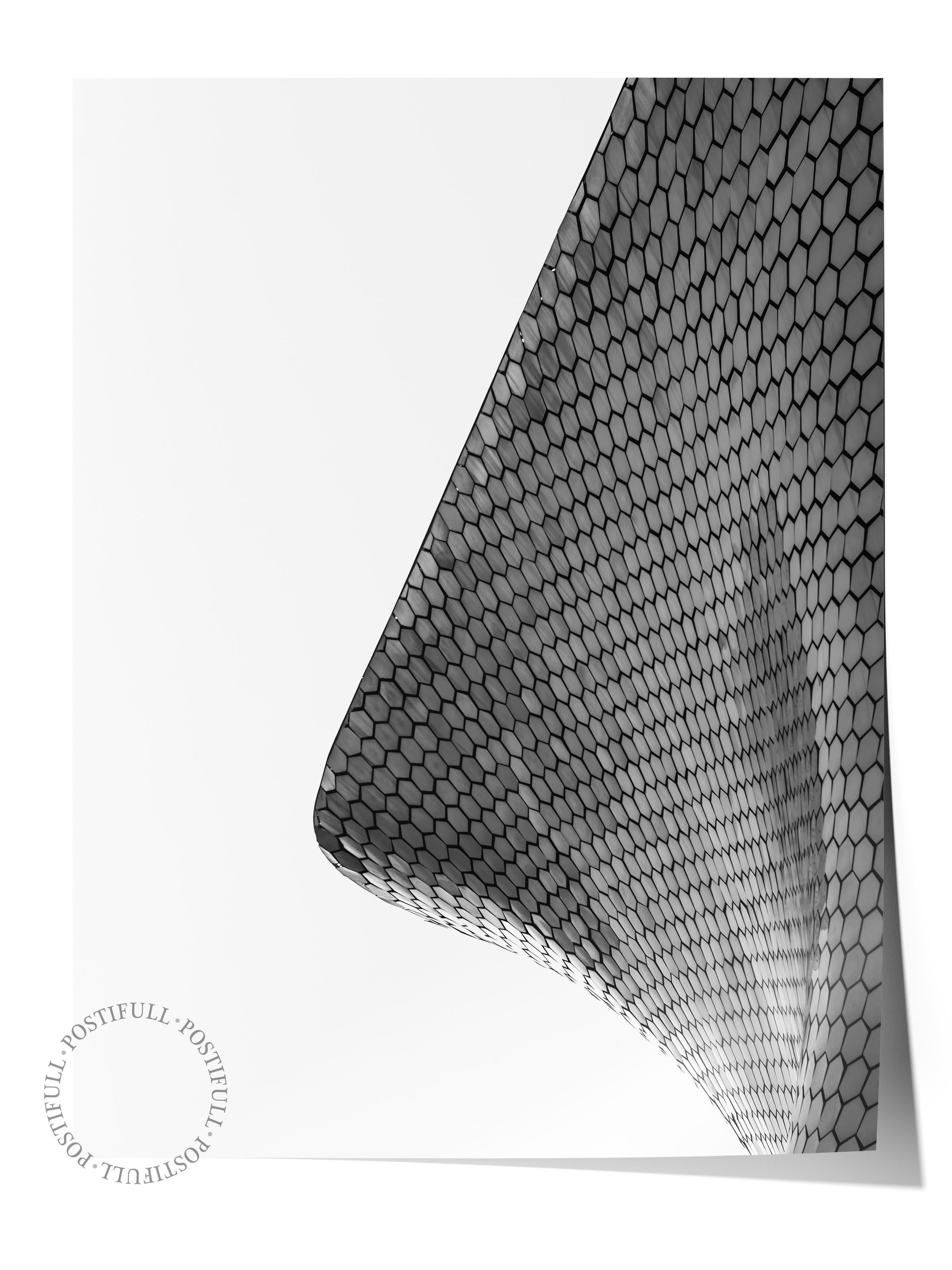 Mimari Poster, Siyah Beyaz Çerçevesiz Poster, Sanatsal Baskı NO:112 Estetik Ofis Duvar Dekoru, Dikey