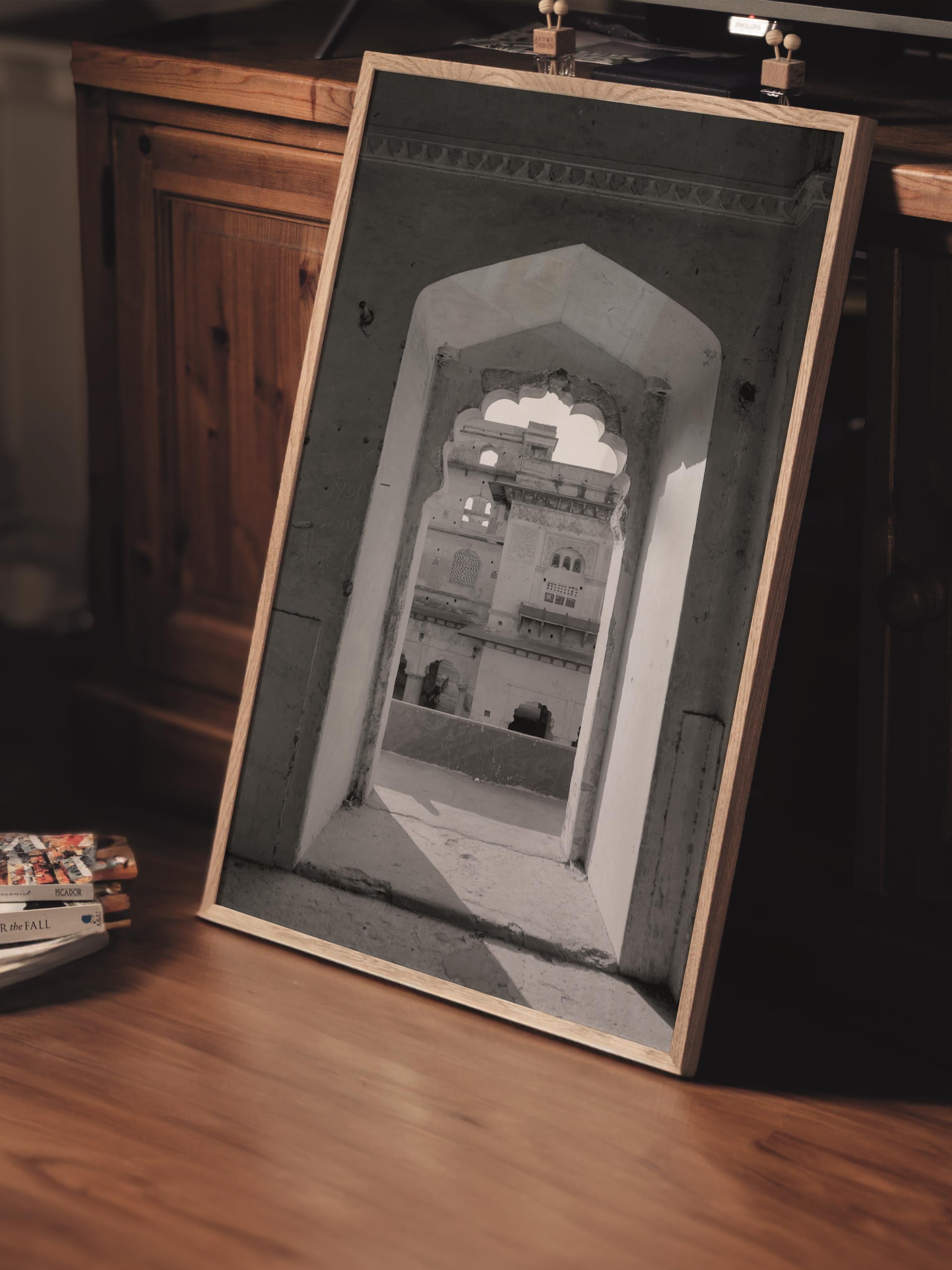 Mimari Poster, Siyah Beyaz Çerçevesiz Poster, Sanatsal Baskı NO:122 Estetik Ofis Duvar Dekoru, Dikey