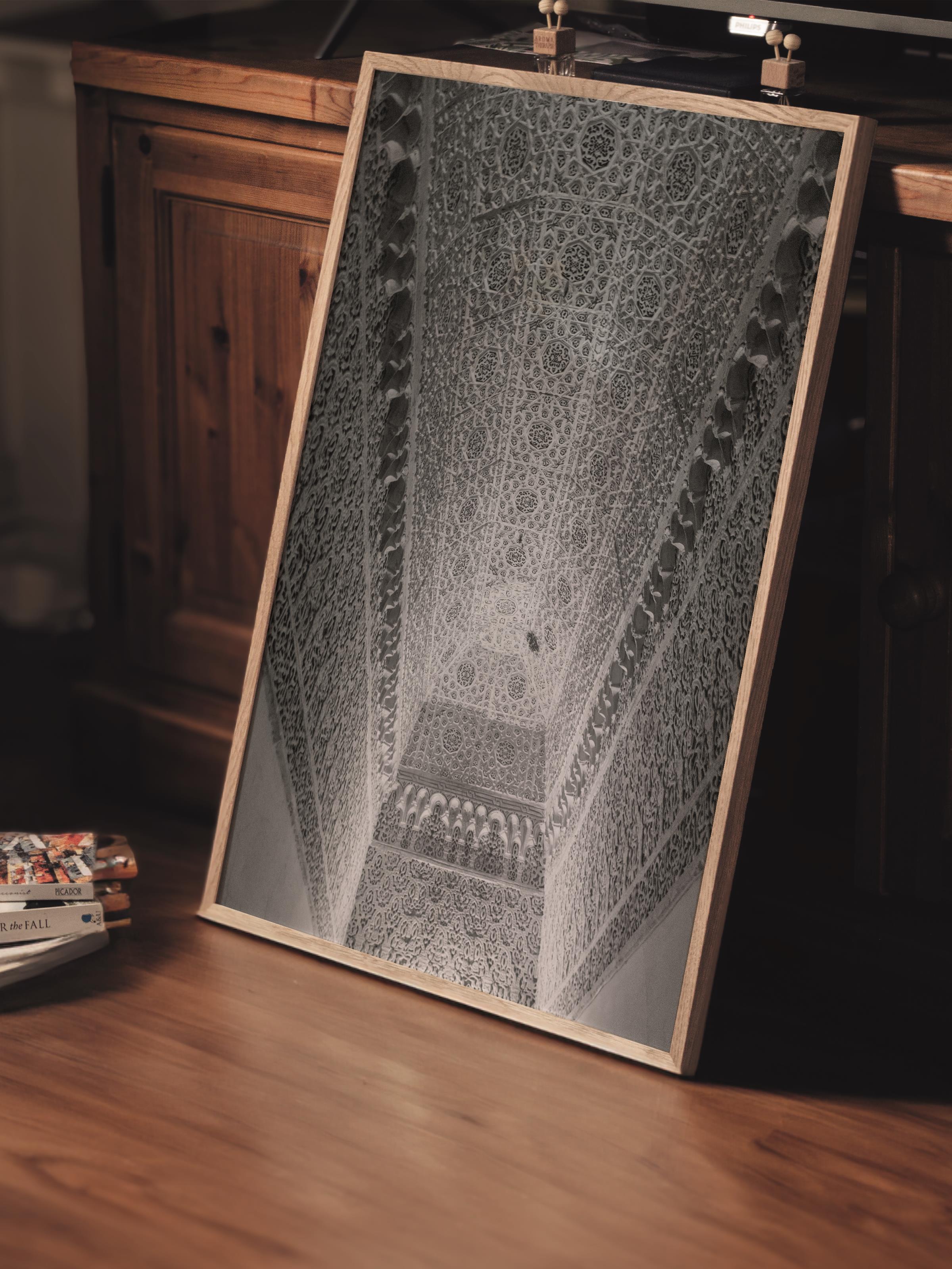 Mimari Poster, Siyah Beyaz Çerçevesiz Poster, Sanatsal Baskı NO:130 Estetik Ofis Duvar Dekoru, Dikey