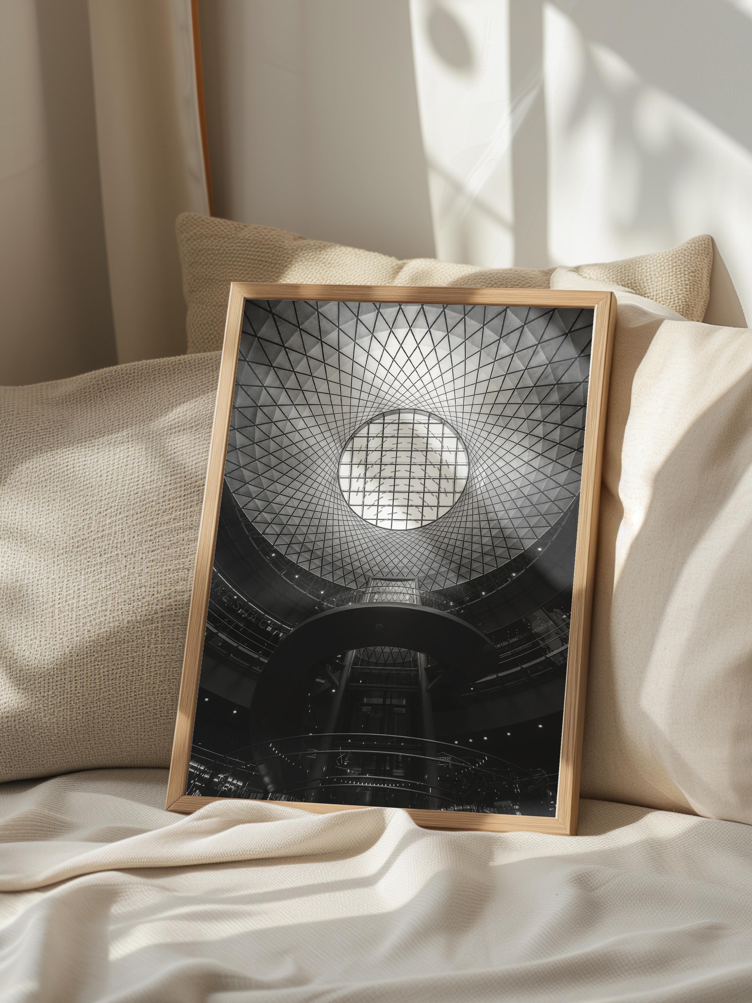 Mimari Poster, Siyah Beyaz Çerçevesiz Poster, Sanatsal Baskı NO:144 Estetik Ofis Duvar Dekoru, Dikey