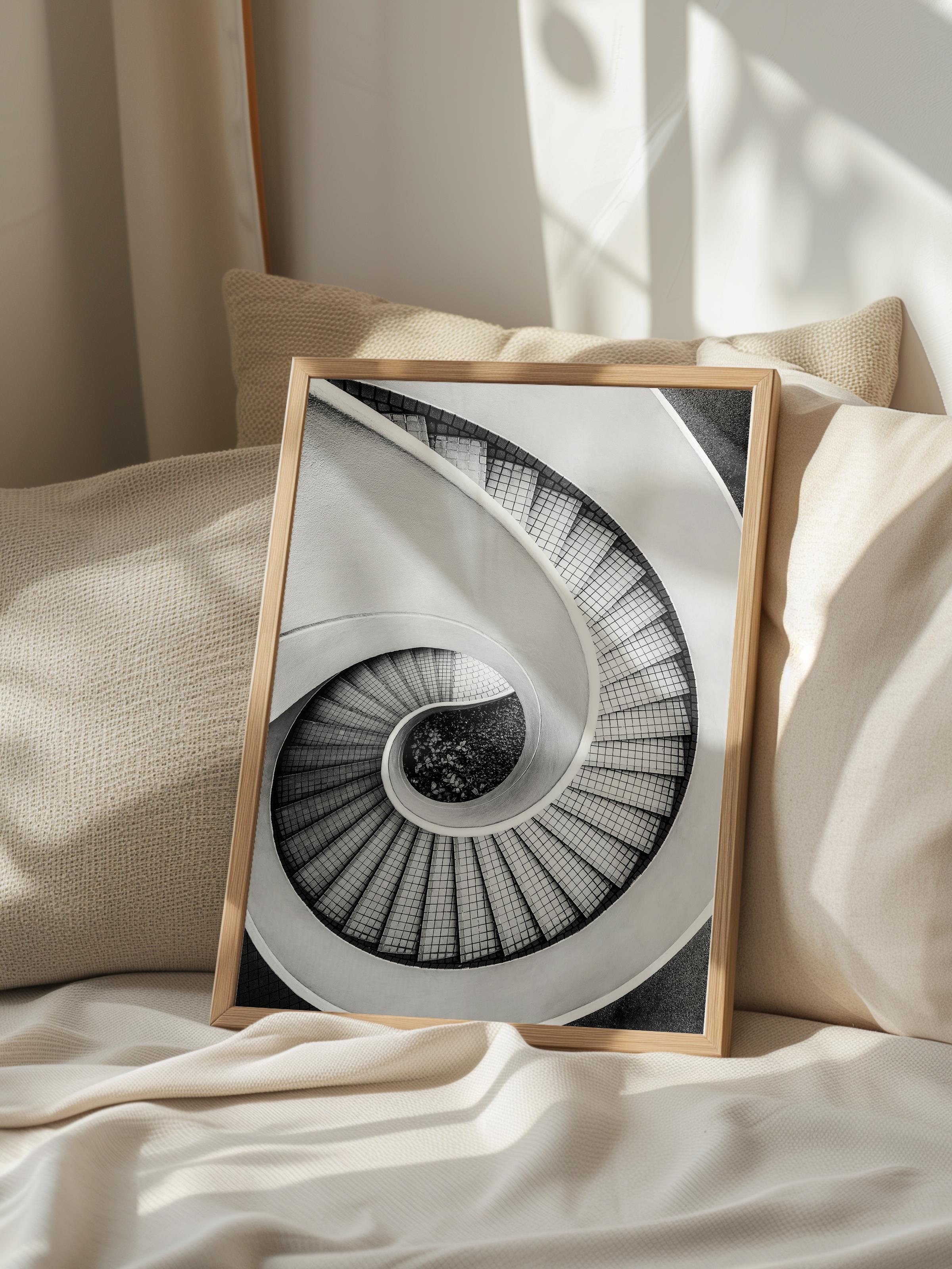 Mimari Poster, Siyah Beyaz Çerçevesiz Poster, Sanatsal Baskı NO:17 Estetik Ofis Duvar Dekoru, Dikey