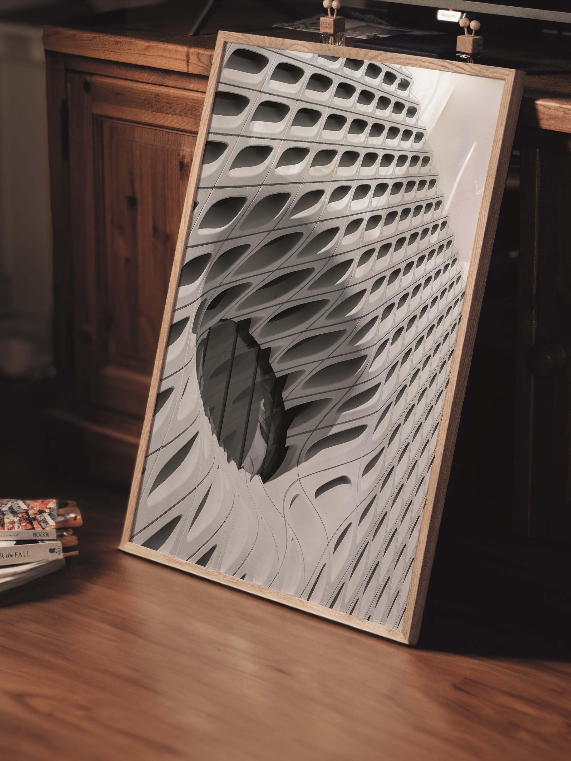 Mimari Poster, Siyah Beyaz Çerçevesiz Poster, Sanatsal Baskı NO:191 Estetik Ofis Duvar Dekoru, Dikey
