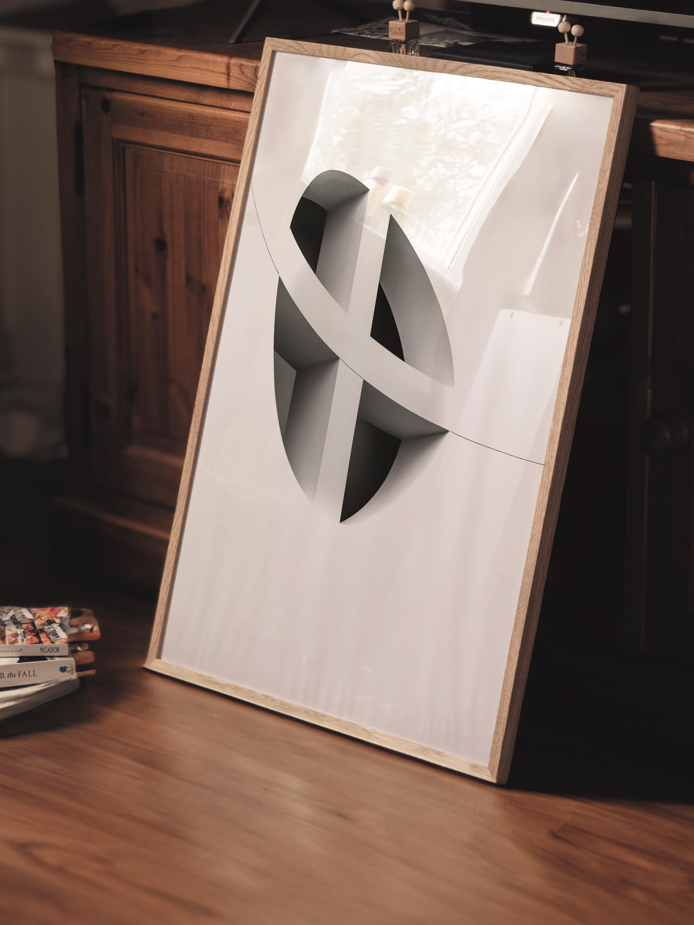 Mimari Poster, Siyah Beyaz Çerçevesiz Poster, Sanatsal Baskı NO:195 Estetik Ofis Duvar Dekoru, Dikey