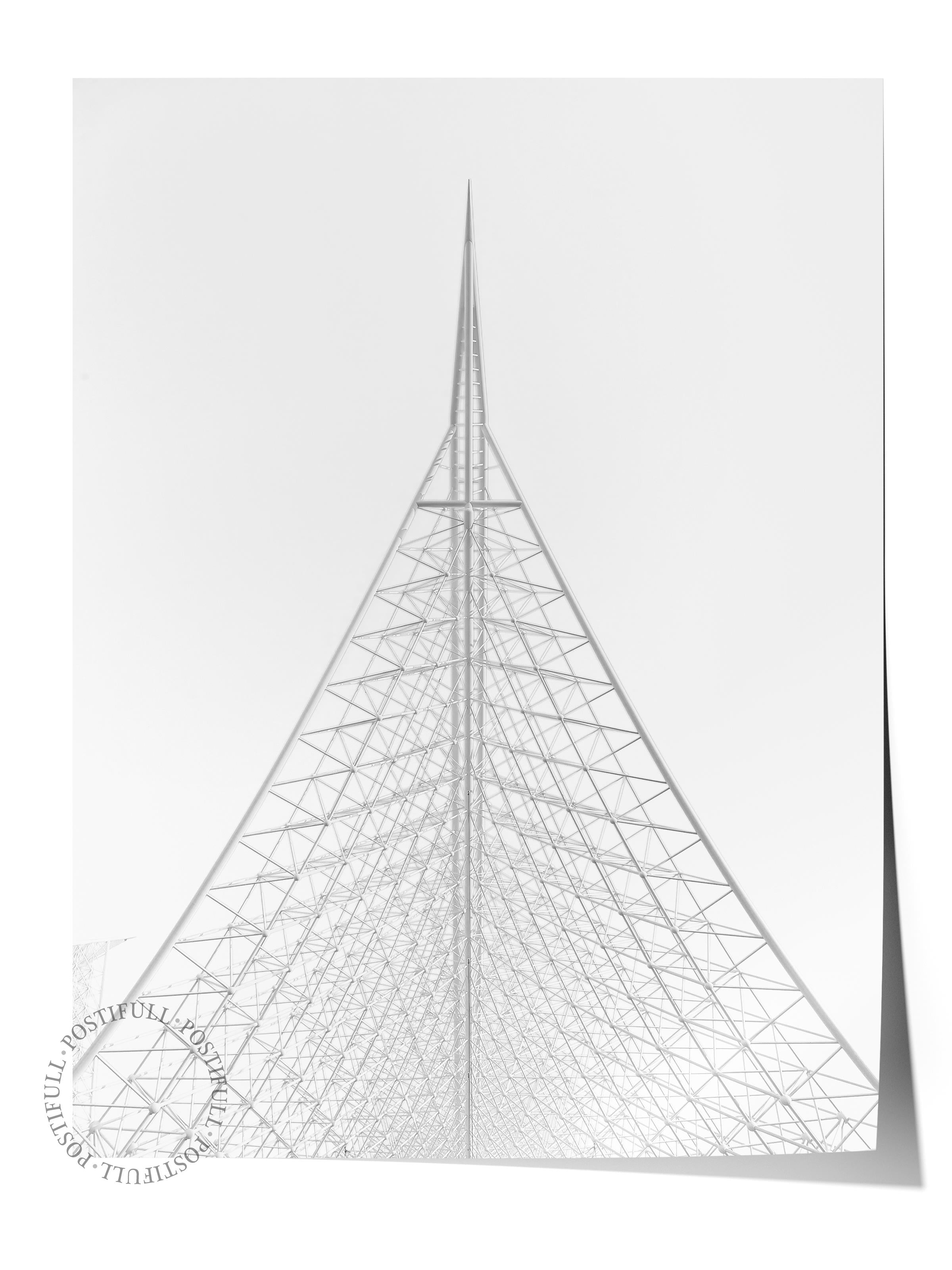 Mimari Poster, Siyah Beyaz Çerçevesiz Poster, Sanatsal Baskı NO:219 Estetik Ofis Duvar Dekoru, Dikey