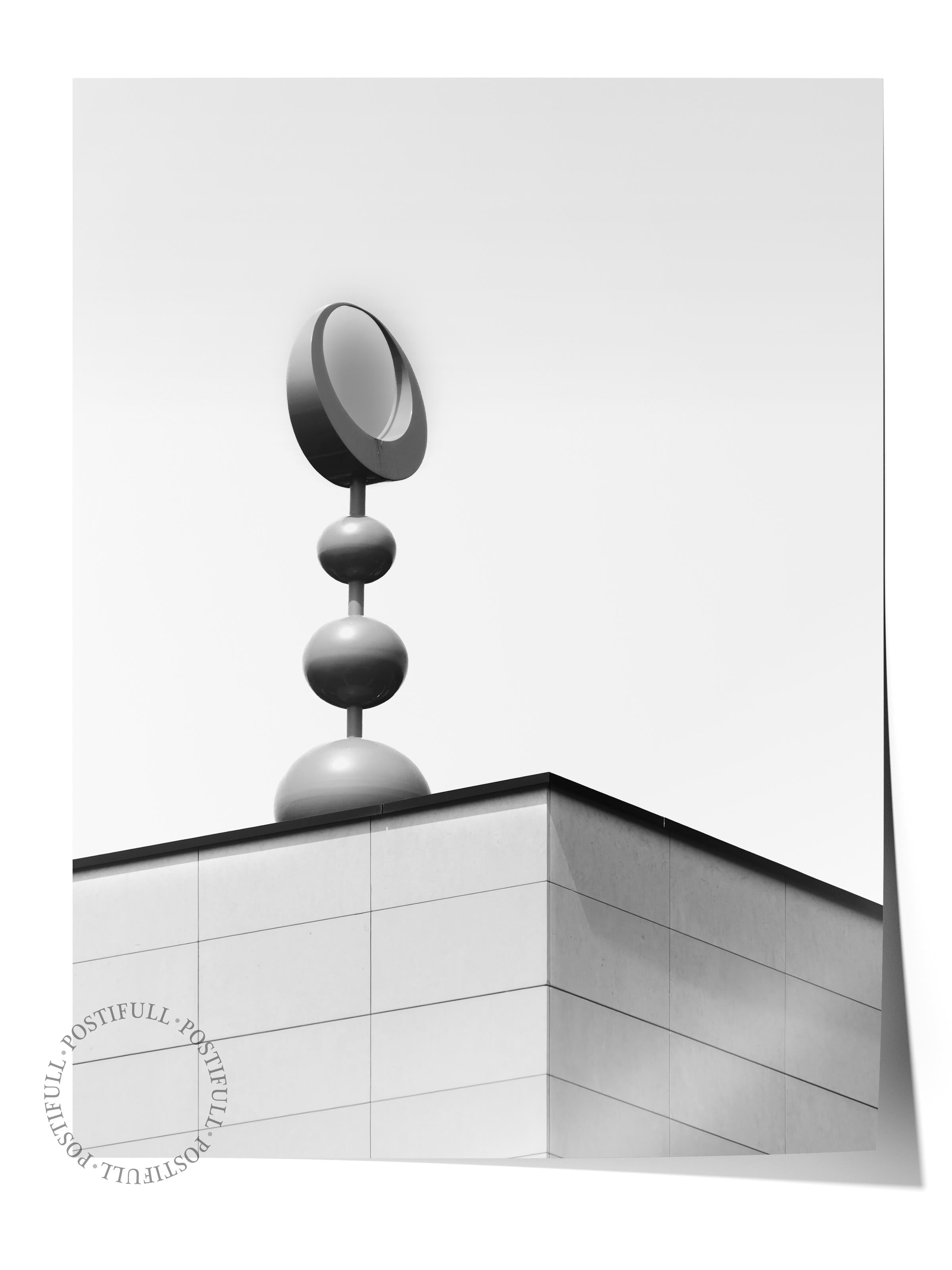 Mimari Poster, Siyah Beyaz Çerçevesiz Poster, Sanatsal Baskı NO:240 Estetik Ofis Duvar Dekoru, Dikey