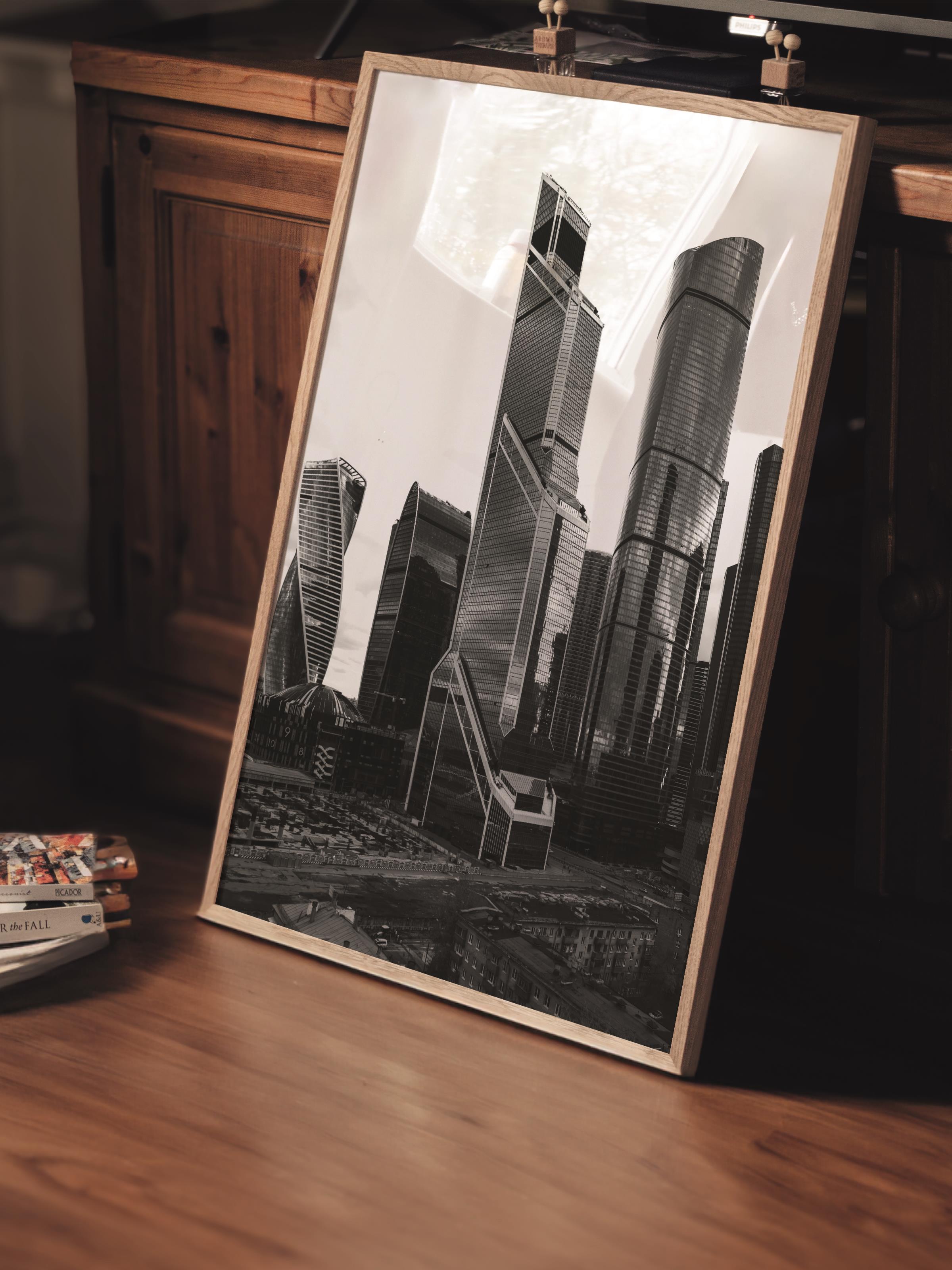 Mimari Poster, Siyah Beyaz Çerçevesiz Poster, Sanatsal Baskı NO:29 Estetik Ofis Duvar Dekoru, Dikey