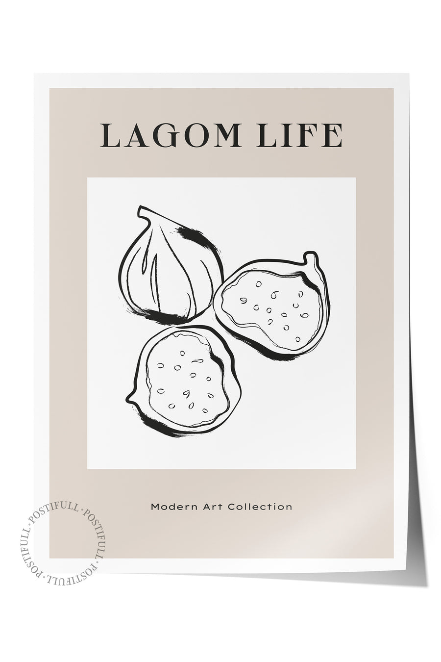 Farklı Tonlarda LAGOM LIFE İskandinav Çerçevesiz Poster