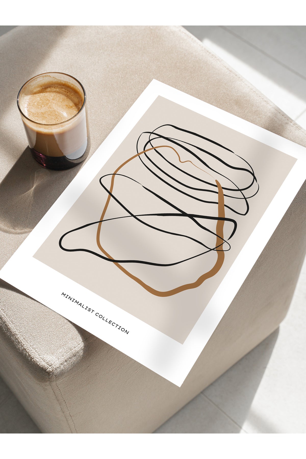 Minimal Temalı Duvar Posteri, Estetik Çerçevesiz Poster - Yatak Odası, Salon, Mutfak Duvar Dekoru