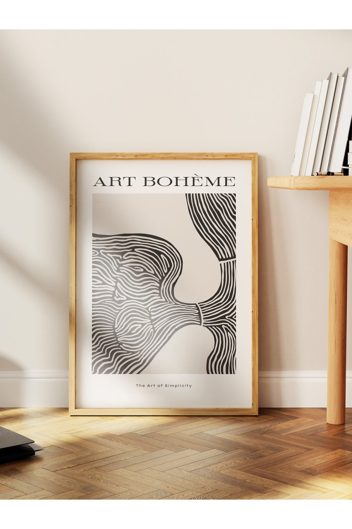 Minimal Temalı Duvar Posteri, Modern Çerçevesiz Poster - Yatak Odası, Salon, Mutfak Duvar Dekoru