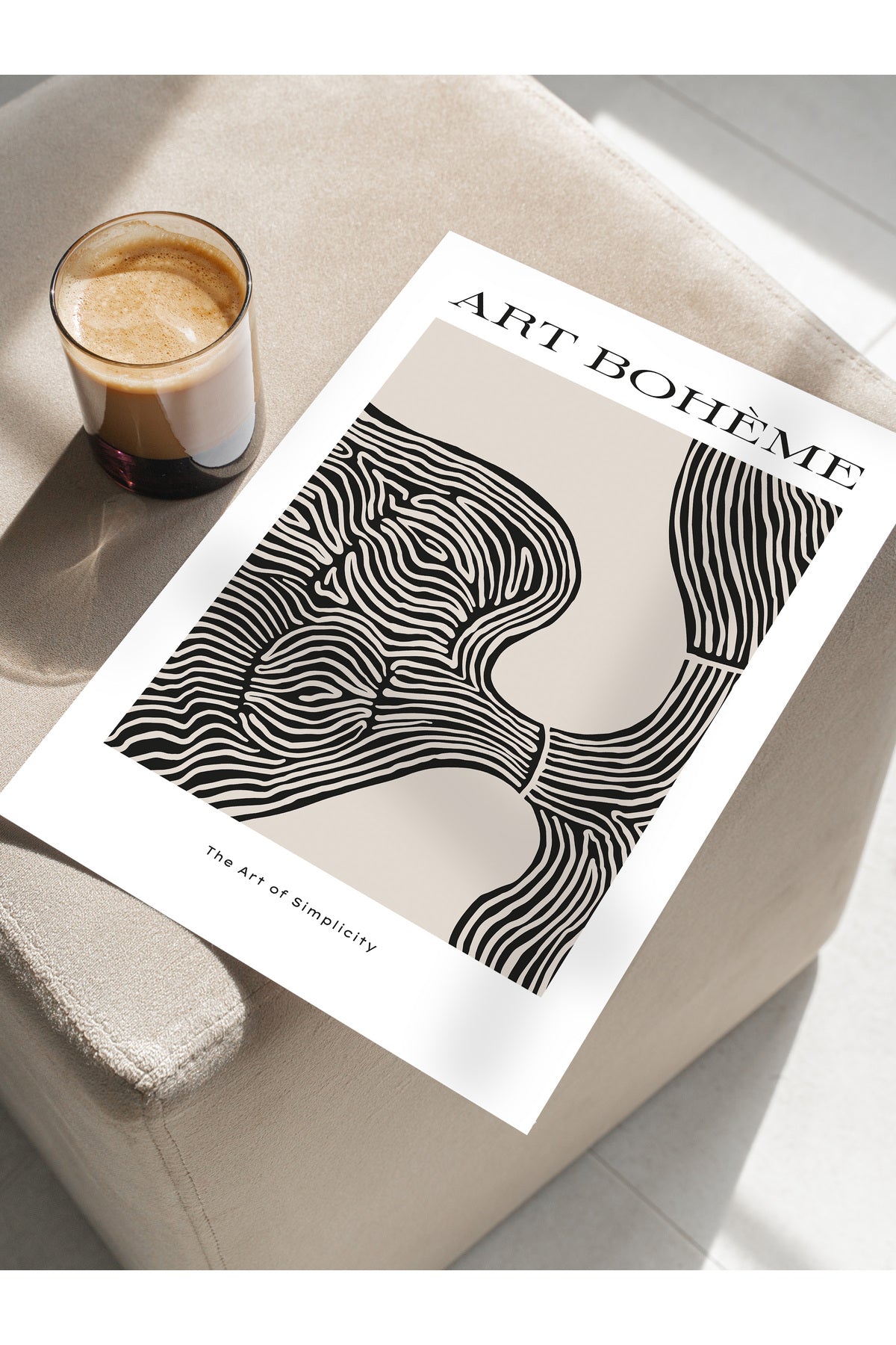 Minimal Temalı Duvar Posteri, Modern Çerçevesiz Poster - Yatak Odası, Salon, Mutfak Duvar Dekoru