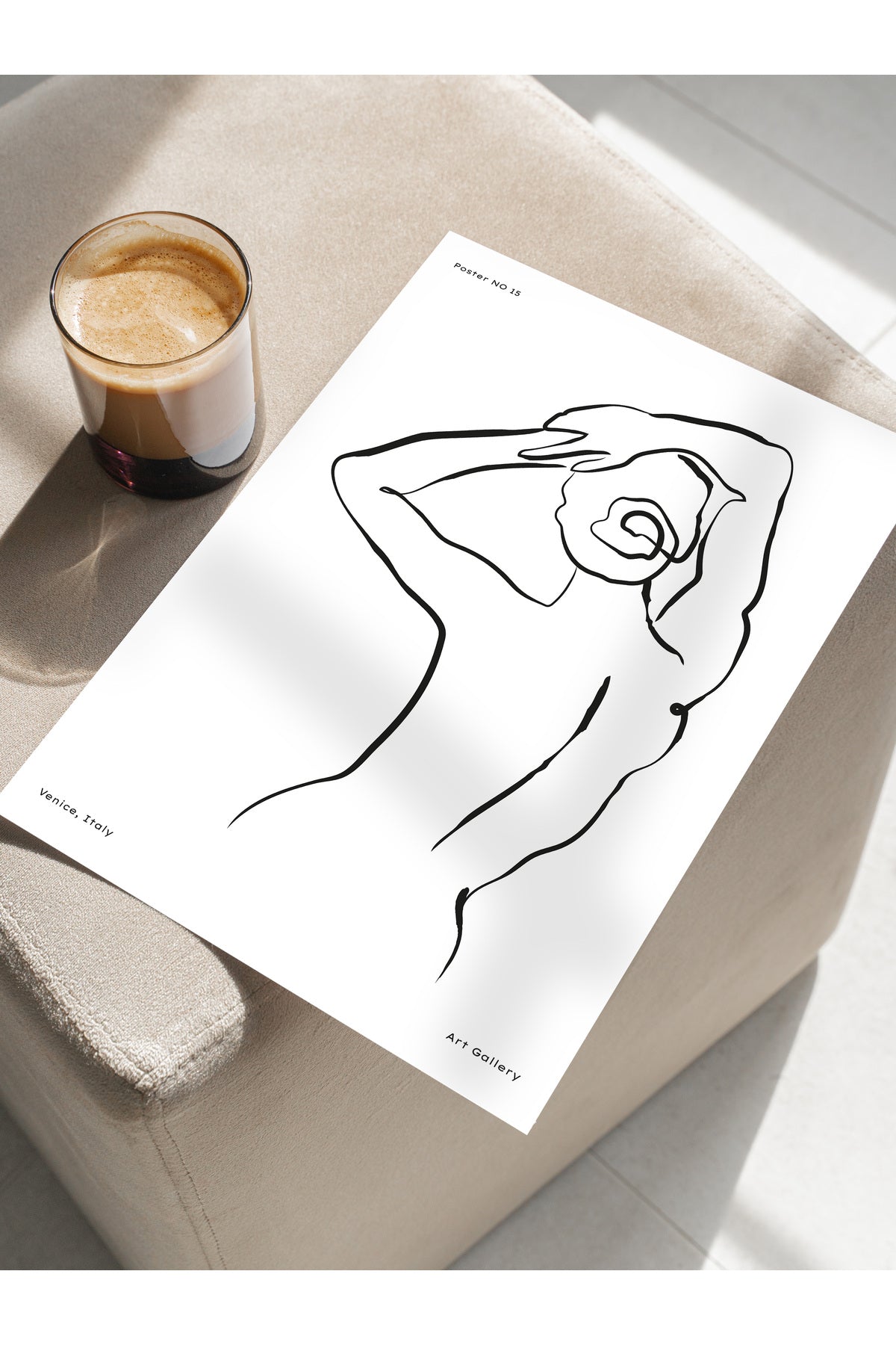 Minimal Temalı Duvar Posteri, Modern Çerçevesiz Poster - Yatak Odası, Salon, Mutfak Duvar Dekoru