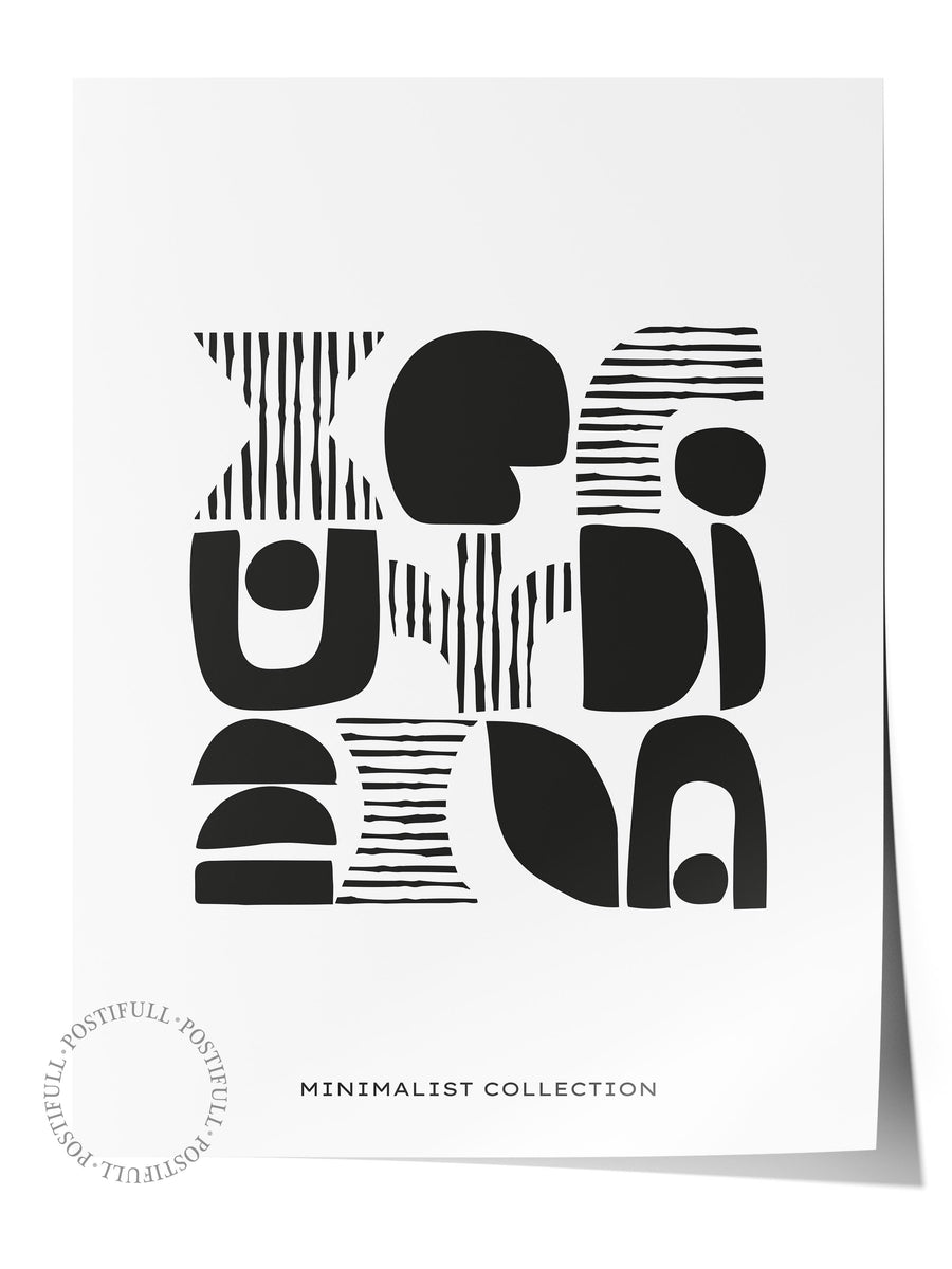 Farklı Tonlarda Minimalist Collection İskandinav Çerçevesiz Poster