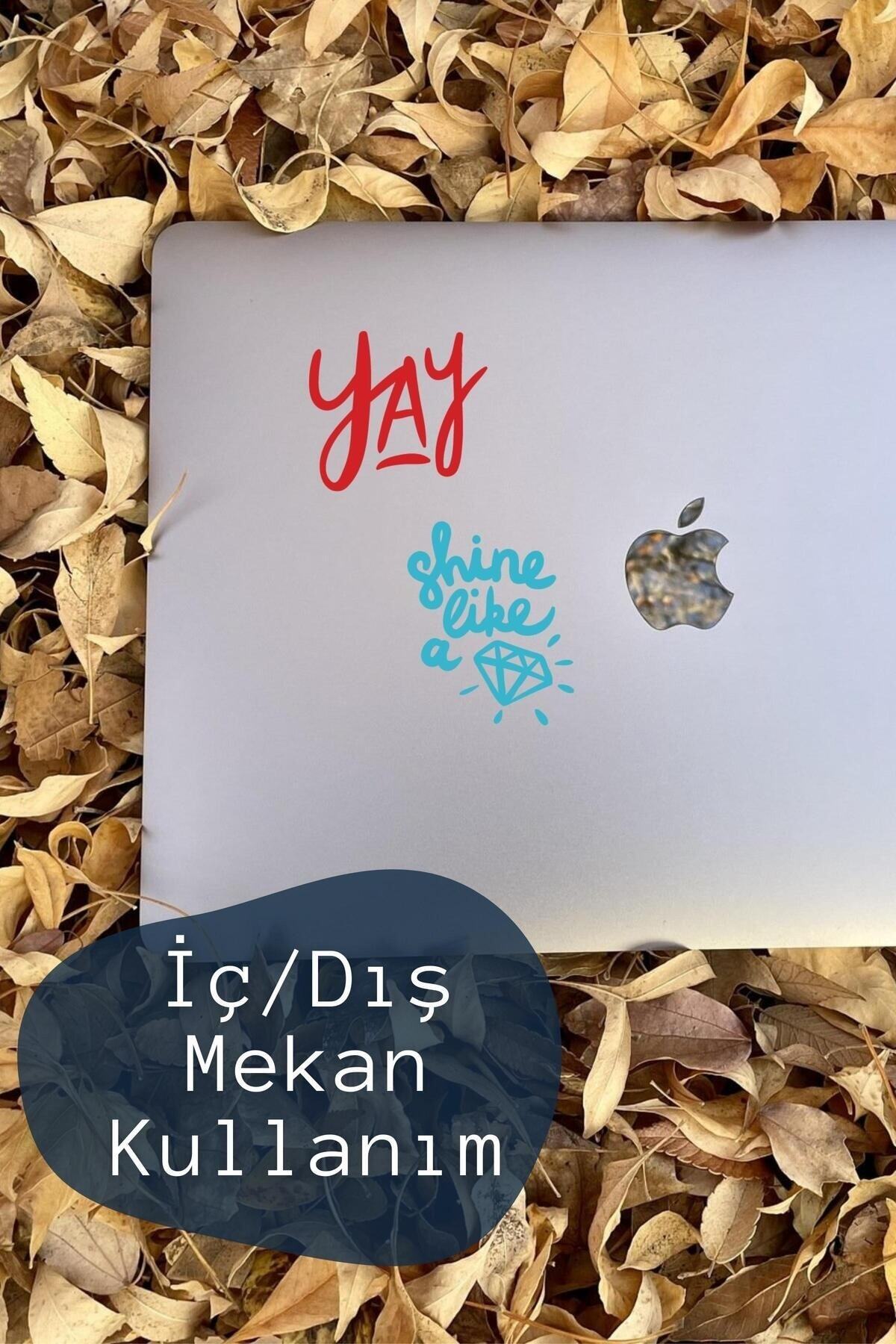 Minimal Temalı Sticker Seti - 24 Adet Etiket Seti- Telefon, Tablet, Defter Laptop Uyumlu Etiket