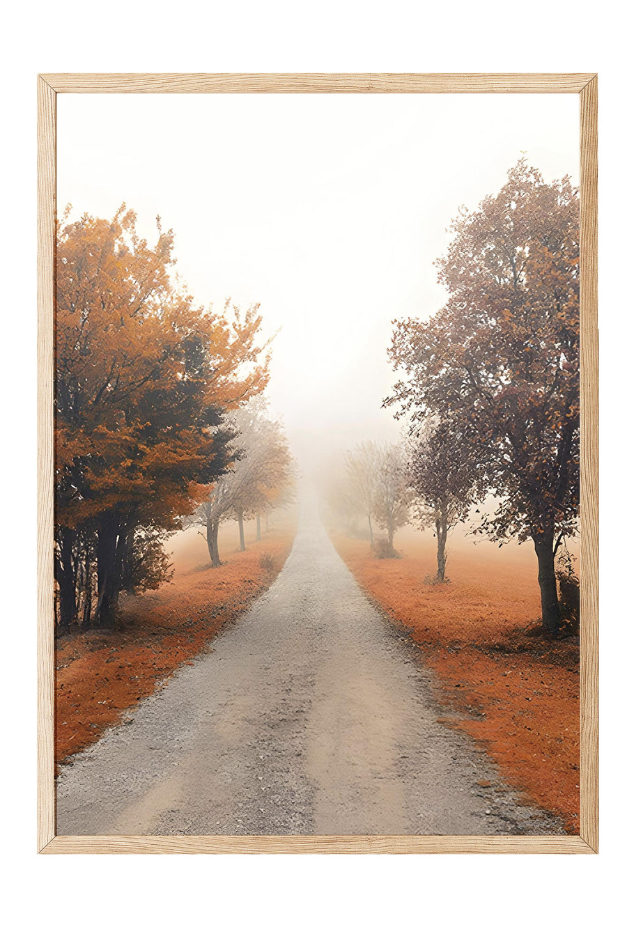 Sonbahar Yolu Poster – Ahşap Çerçeveli Tablo