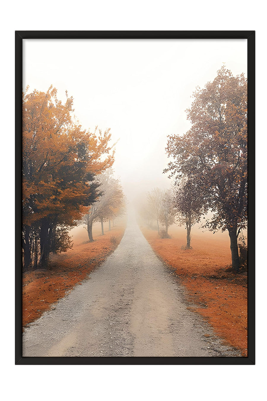 Sonbahar Yolu Poster – Siyah Çerçeveli Tablo