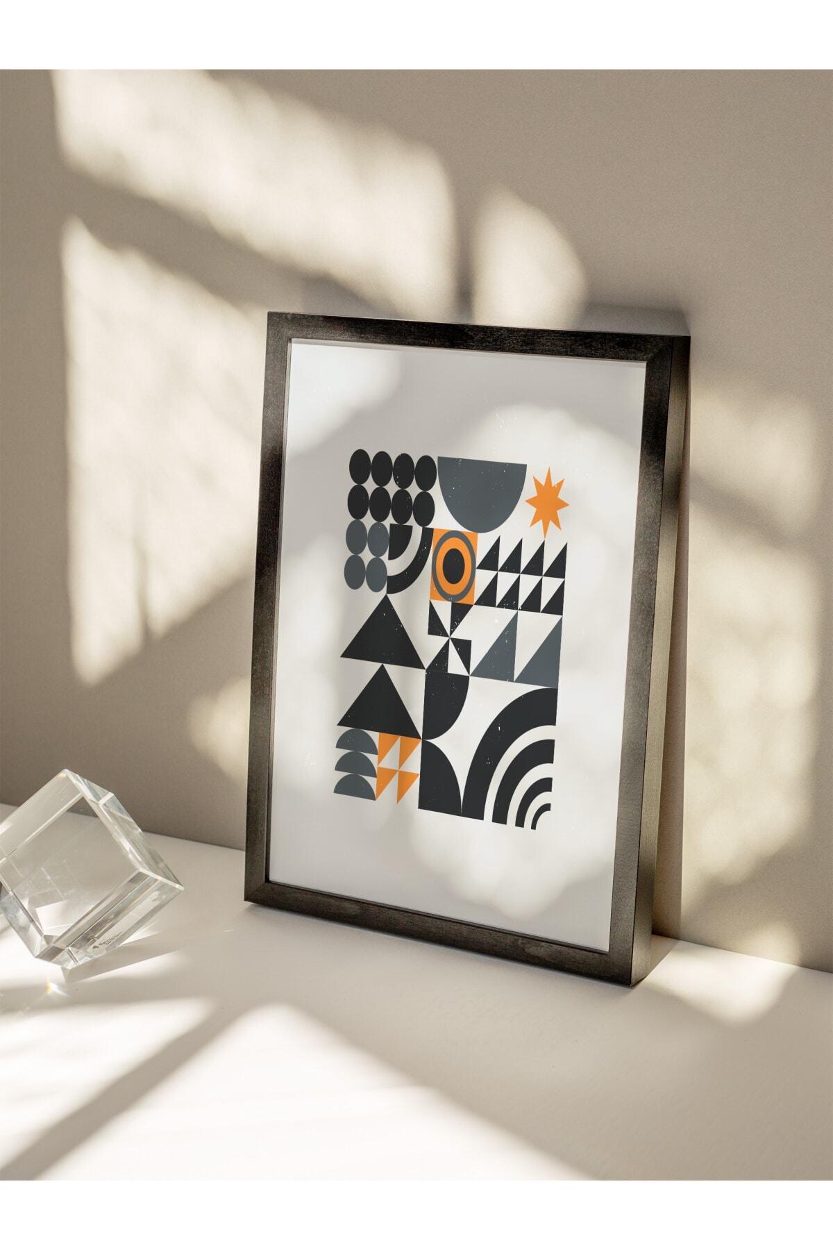 Modern Bauhaus Ve Estetik Duvar Tablosu, Çerçevesiz Poster, Salon, Mutfak Ve Ofis Duvar Dekoru