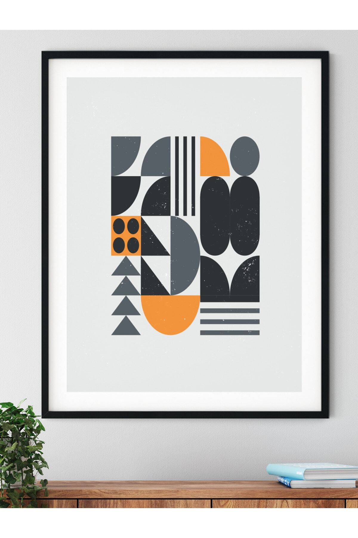 Modern Bauhaus Ve Estetik Duvar Tablosu, Çerçevesiz Poster, Salon, Mutfak Ve Ofis Duvar Dekoru