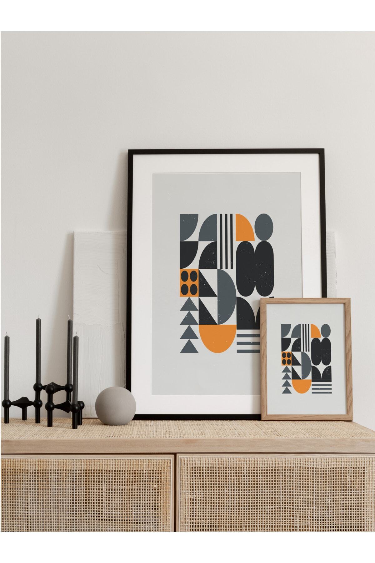 Modern Bauhaus Ve Estetik Duvar Tablosu, Çerçevesiz Poster, Salon, Mutfak Ve Ofis Duvar Dekoru