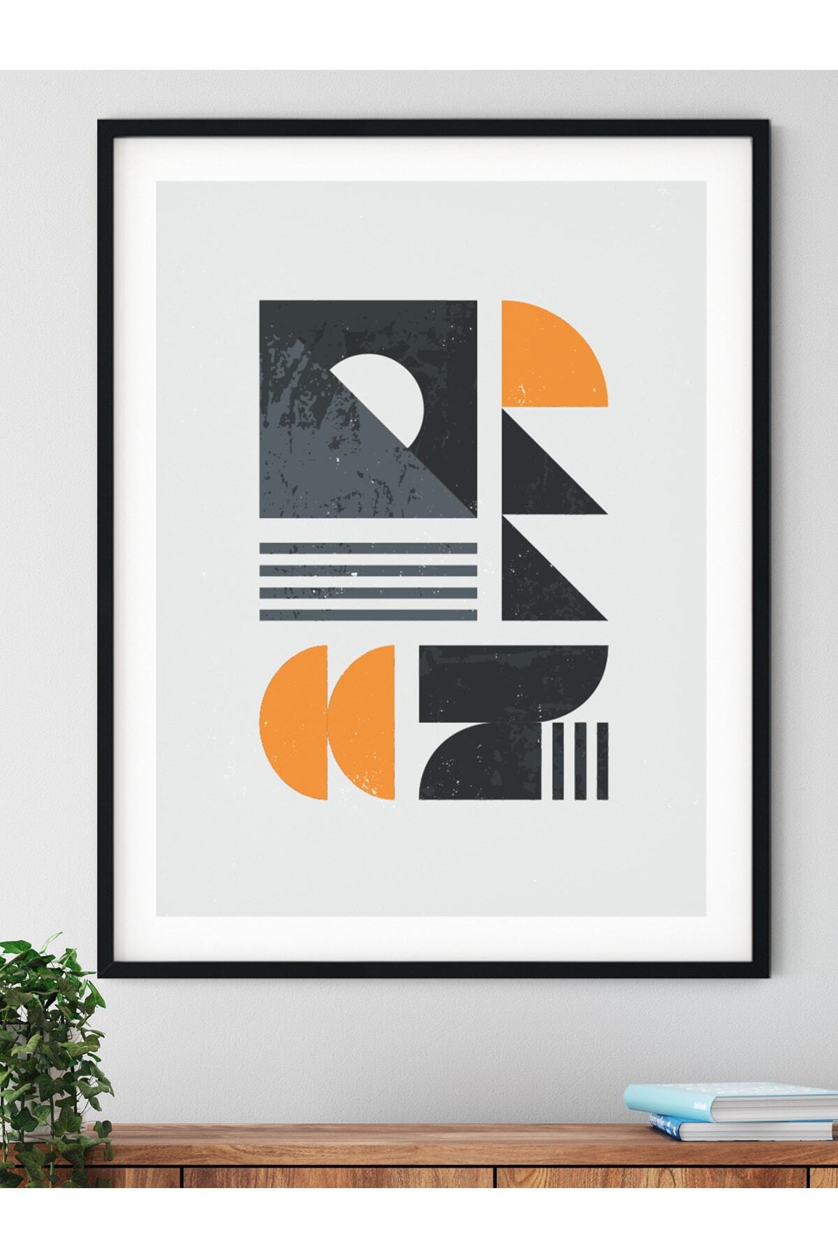Modern Bauhaus Ve Estetik Duvar Tablosu, Çerçevesiz Poster, Salon, Mutfak Ve Ofis Duvar Dekoru