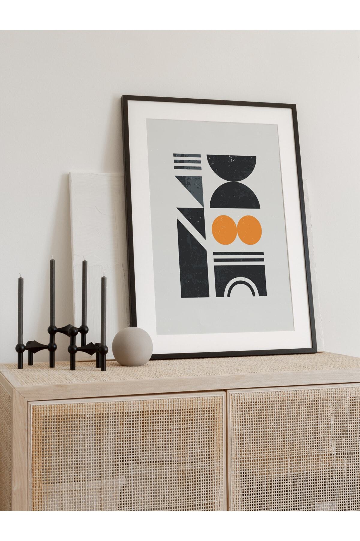 Modern Bauhaus Ve Estetik Duvar Tablosu, Çerçevesiz Poster, Salon, Mutfak Ve Ofis Duvar Dekoru