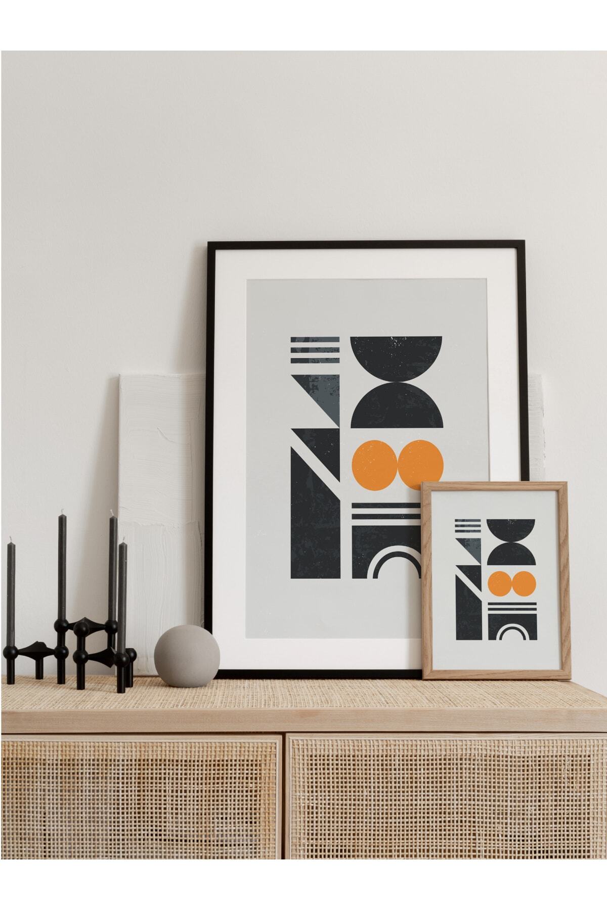 Modern Bauhaus Ve Estetik Duvar Tablosu, Çerçevesiz Poster, Salon, Mutfak Ve Ofis Duvar Dekoru
