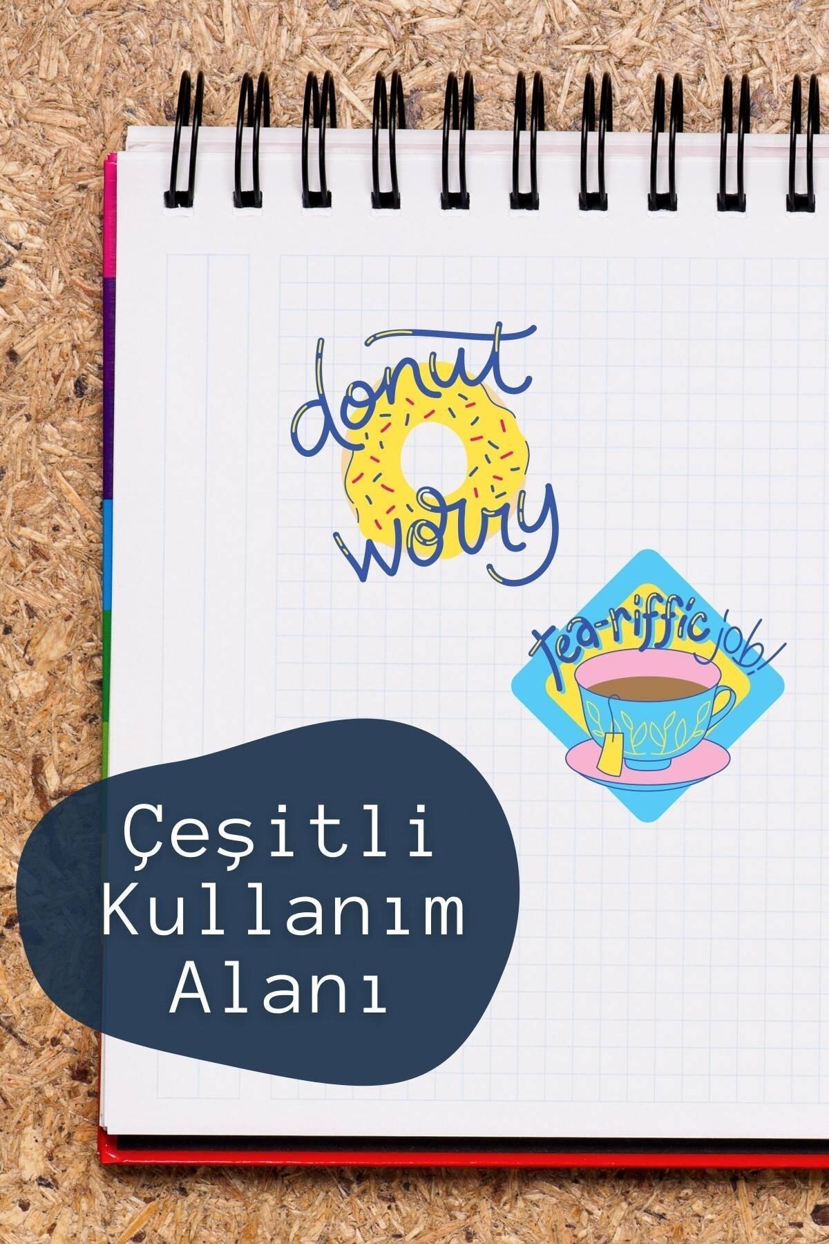 Motivasyon Temalı Sticker Seti - 6 Adet Etiket Seti- Telefon, Tablet, Defter Laptop Uyumlu Etiket