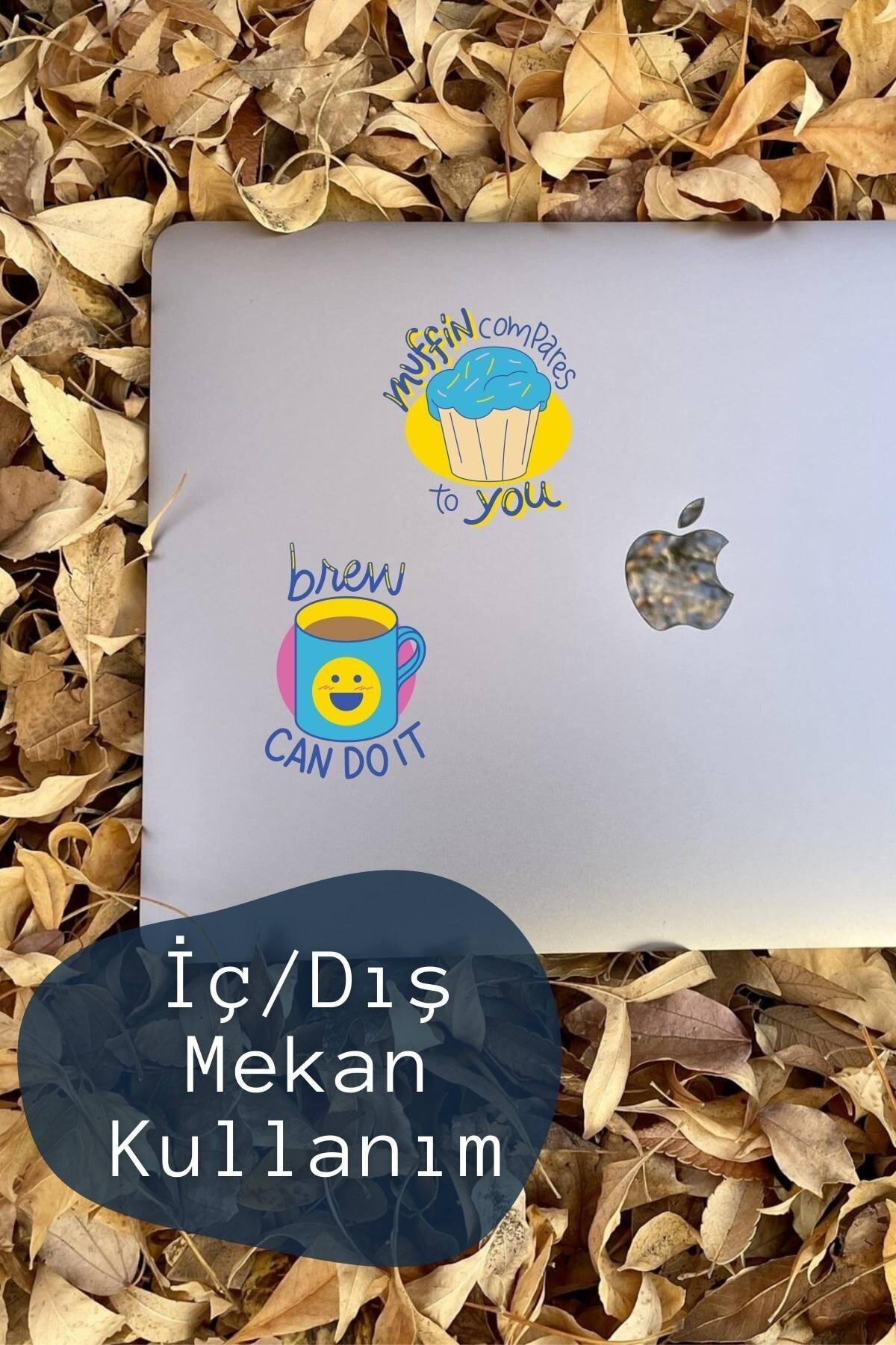 Motivasyon Temalı Sticker Seti - 6 Adet Etiket Seti- Telefon, Tablet, Defter Laptop Uyumlu Etiket