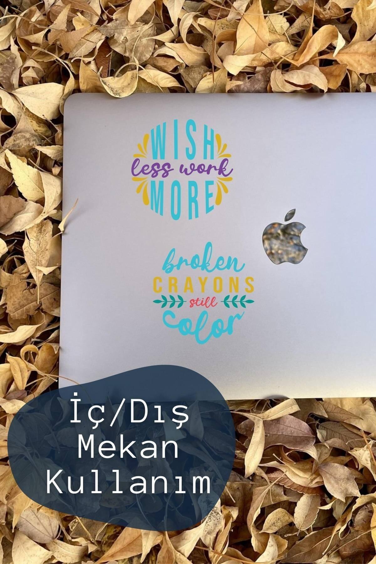 Motivasyon Temalı Sticker Seti - 6 Adet Etiket Seti- Telefon, Tablet, Defter Laptop Uyumlu Etiket