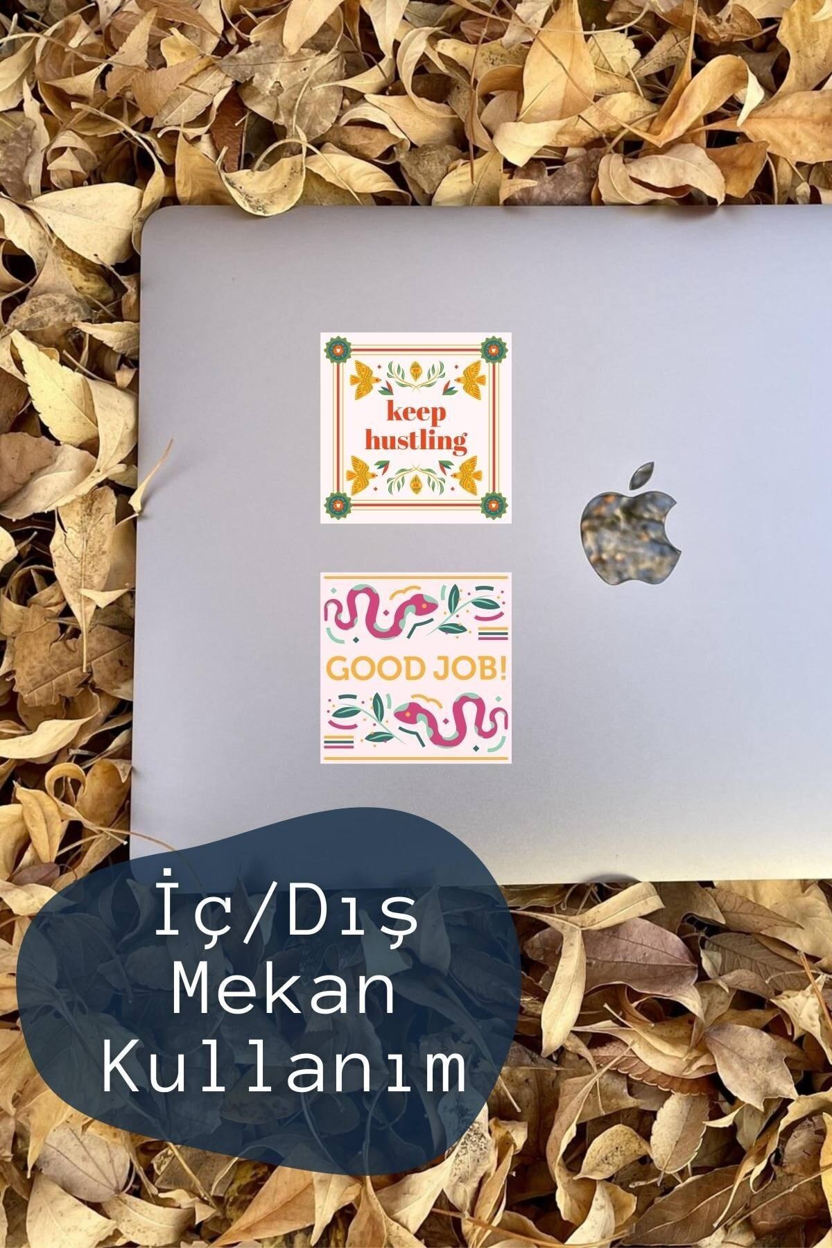 Motivasyon Temalı Sticker Seti - 6 Adet Etiket Seti- Telefon, Tablet, Defter Laptop Uyumlu Etiket