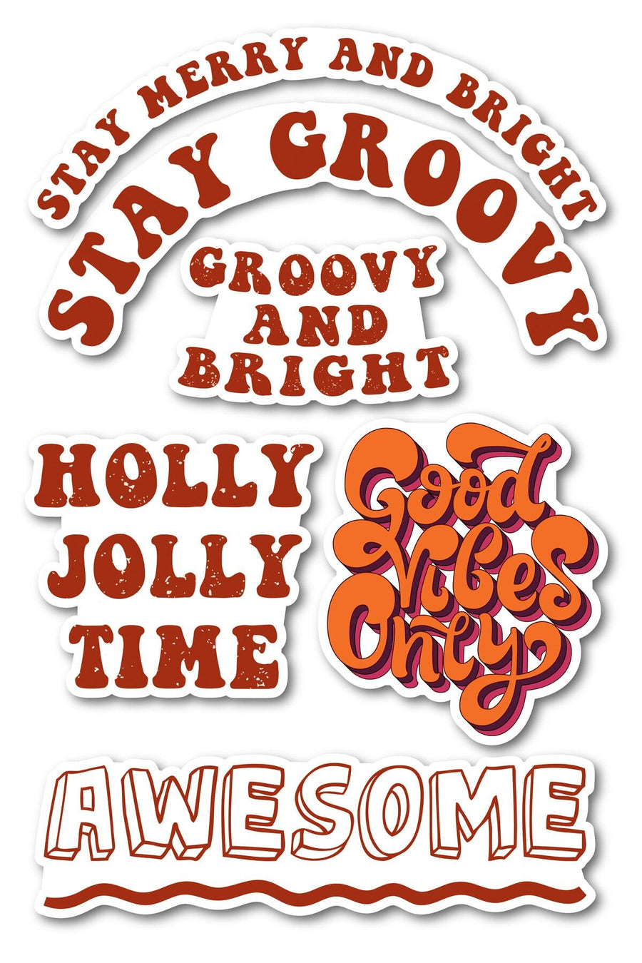 Motivasyon Temalı Sticker Seti - 6 Adet Etiket Seti- Telefon, Tablet, Defter Laptop Uyumlu Etiket