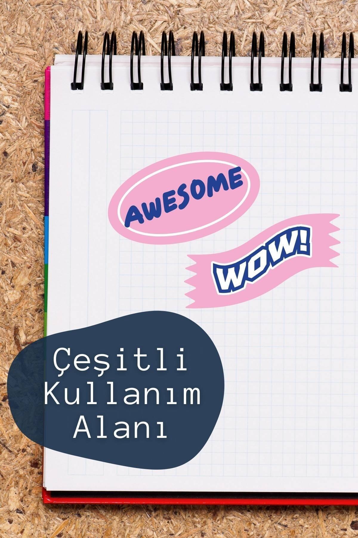 Motivasyon Temalı Sticker Seti - 7 Adet Etiket Seti- Telefon, Tablet, Defter Laptop Uyumlu Etiket