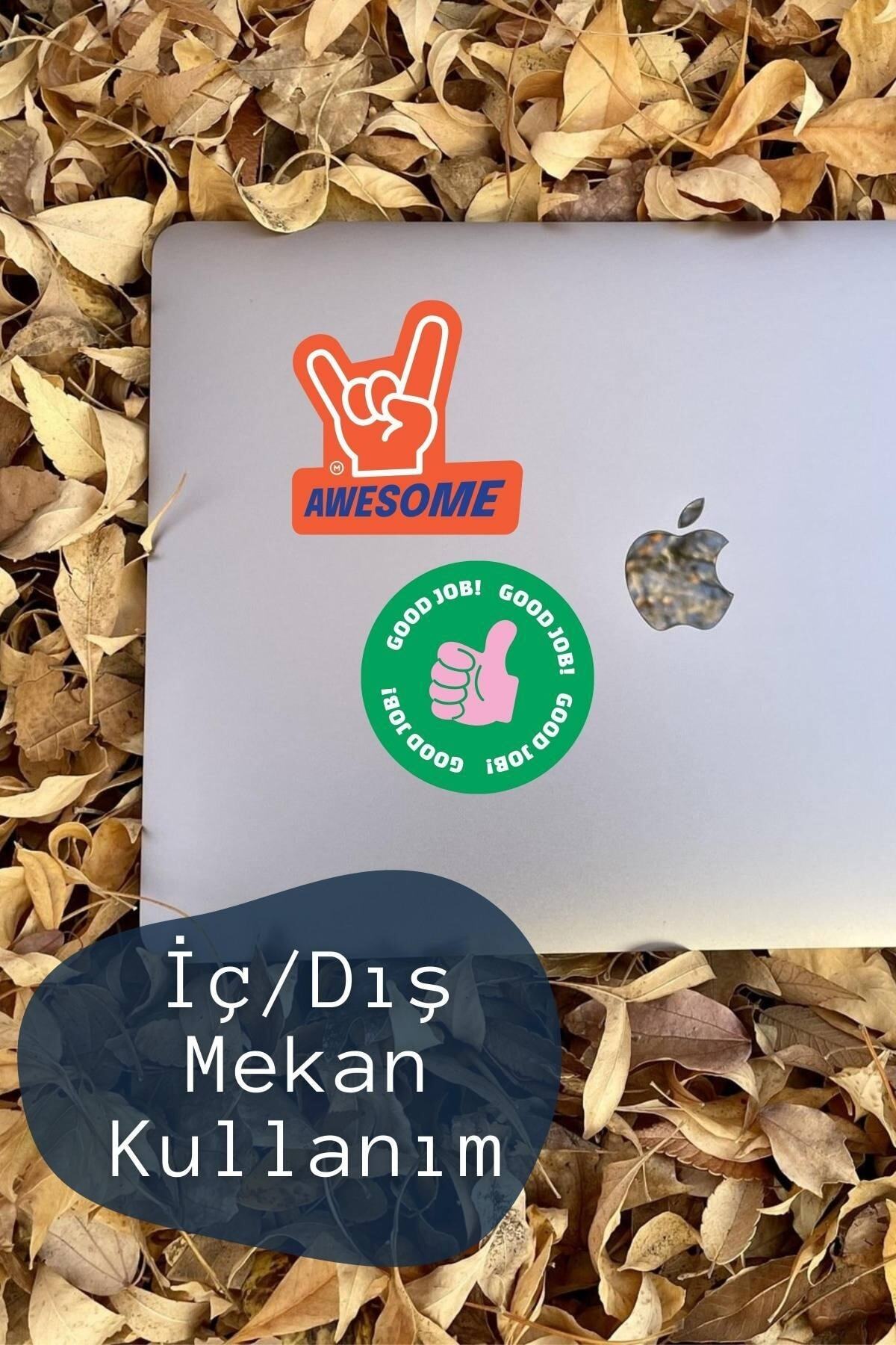 Motivasyon Temalı Sticker Seti - 7 Adet Etiket Seti- Telefon, Tablet, Defter Laptop Uyumlu Etiket