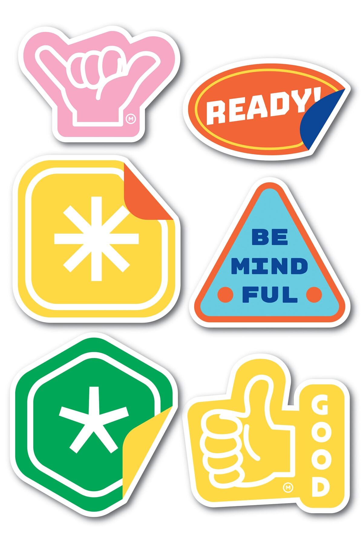 Motivasyon Temalı Sticker Seti - 7 Adet Etiket Seti- Telefon, Tablet, Defter Laptop Uyumlu Etiket