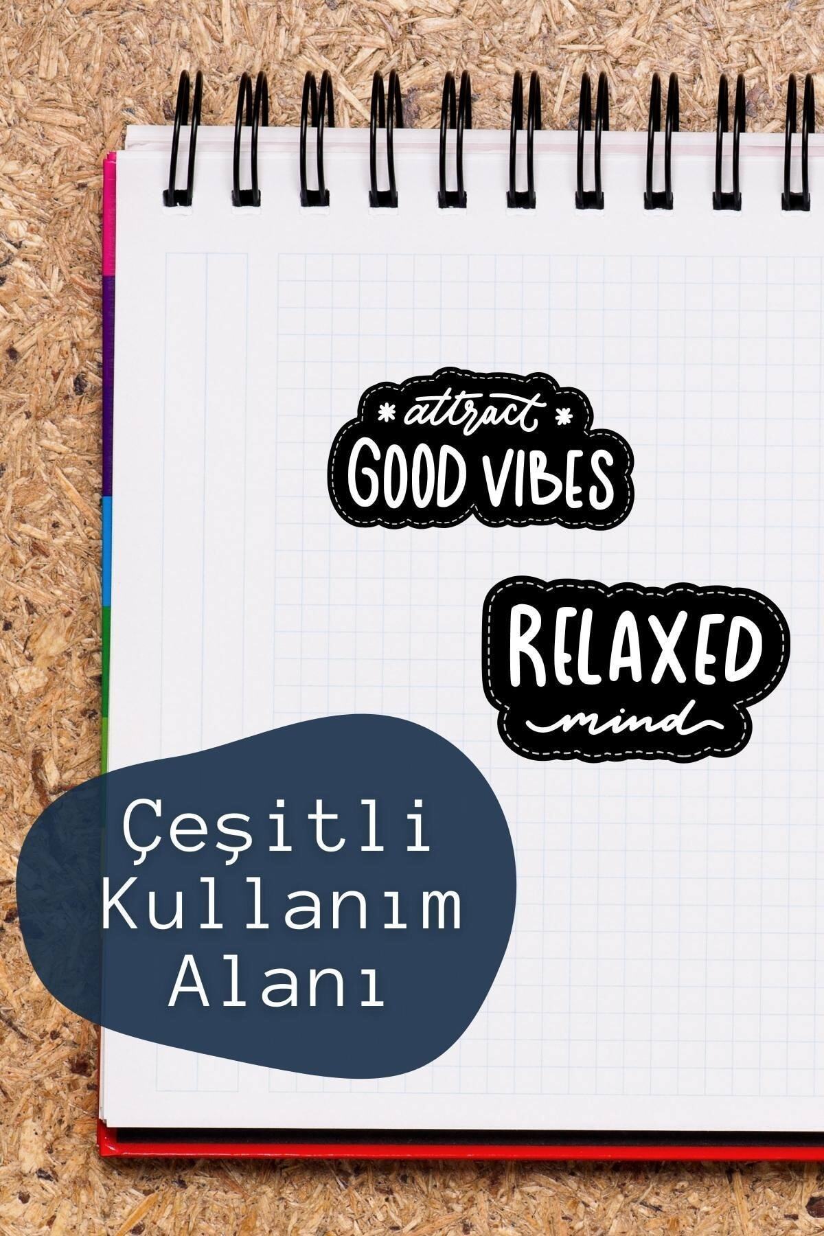 Motivasyon Temalı Sticker Seti - 8 Adet Etiket Seti- Telefon, Tablet, Defter Laptop Uyumlu Etiket