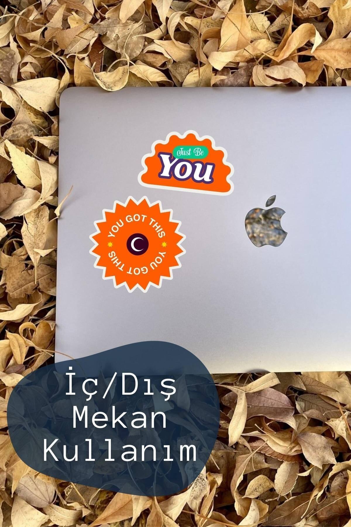 Motivasyon Temalı Sticker Seti - 8 Adet Etiket Seti- Telefon, Tablet, Defter Laptop Uyumlu Etiket