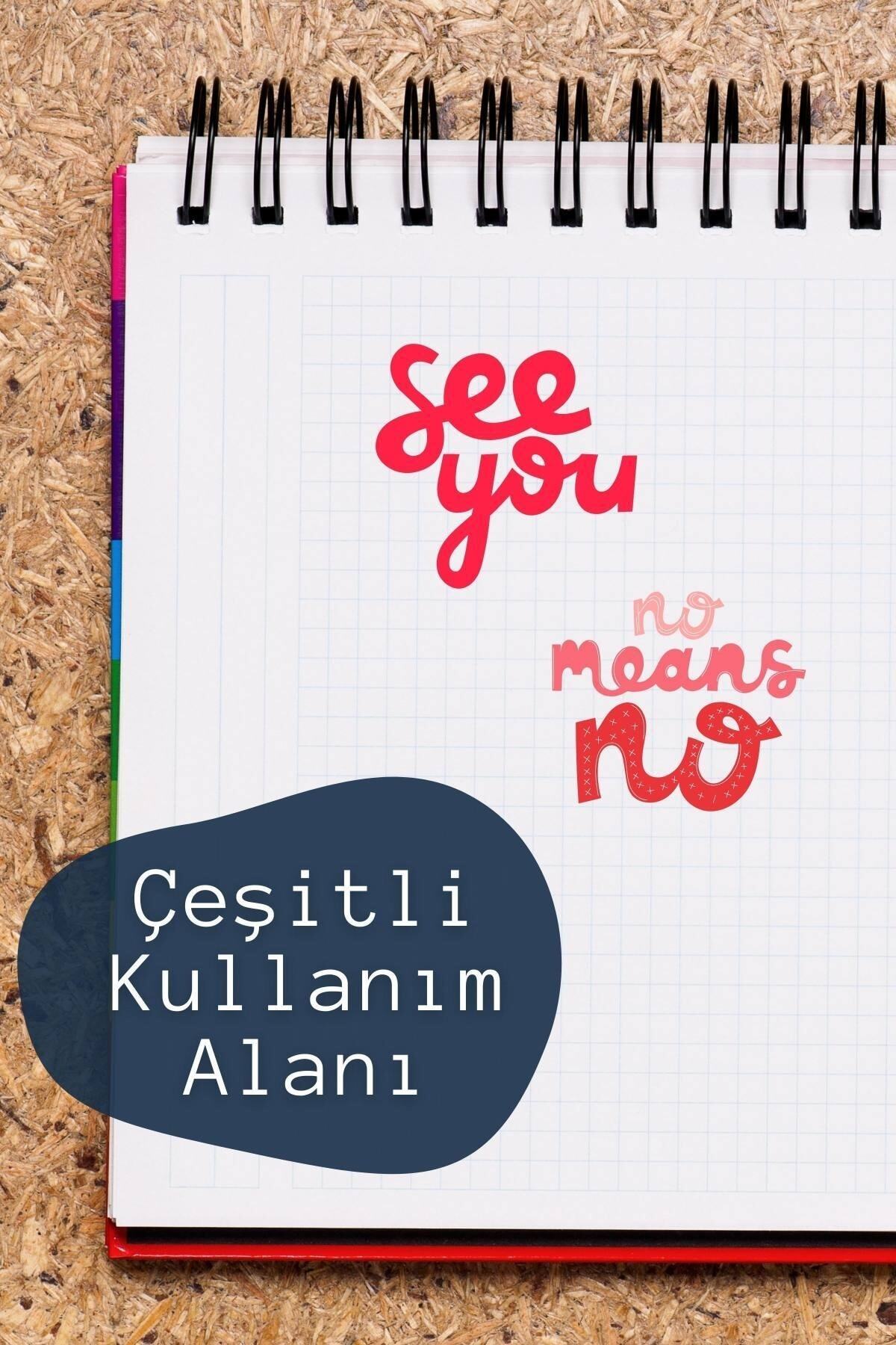Motivasyon Temalı Sticker Seti - 8 Adet Etiket Seti- Telefon, Tablet, Defter Laptop Uyumlu Etiket