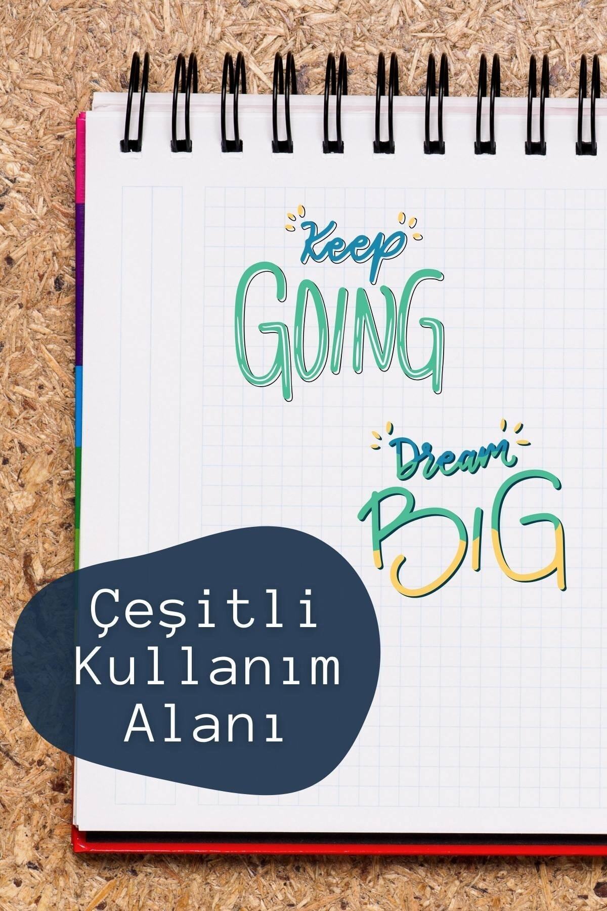 Motivasyon Temalı Sticker Seti - 8 Adet Etiket Seti- Telefon, Tablet, Defter Laptop Uyumlu Etiket
