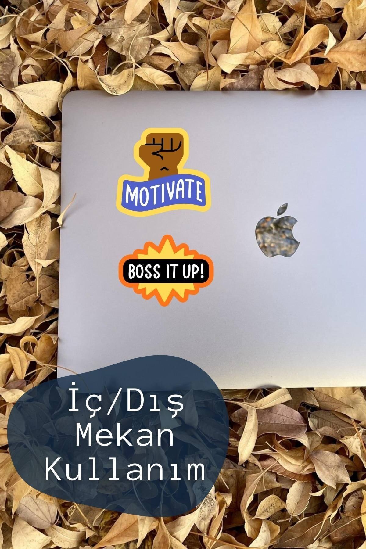 Motivasyon Temalı Sticker Seti - 9 Adet Etiket Seti- Telefon, Tablet, Defter Laptop Uyumlu Etiket