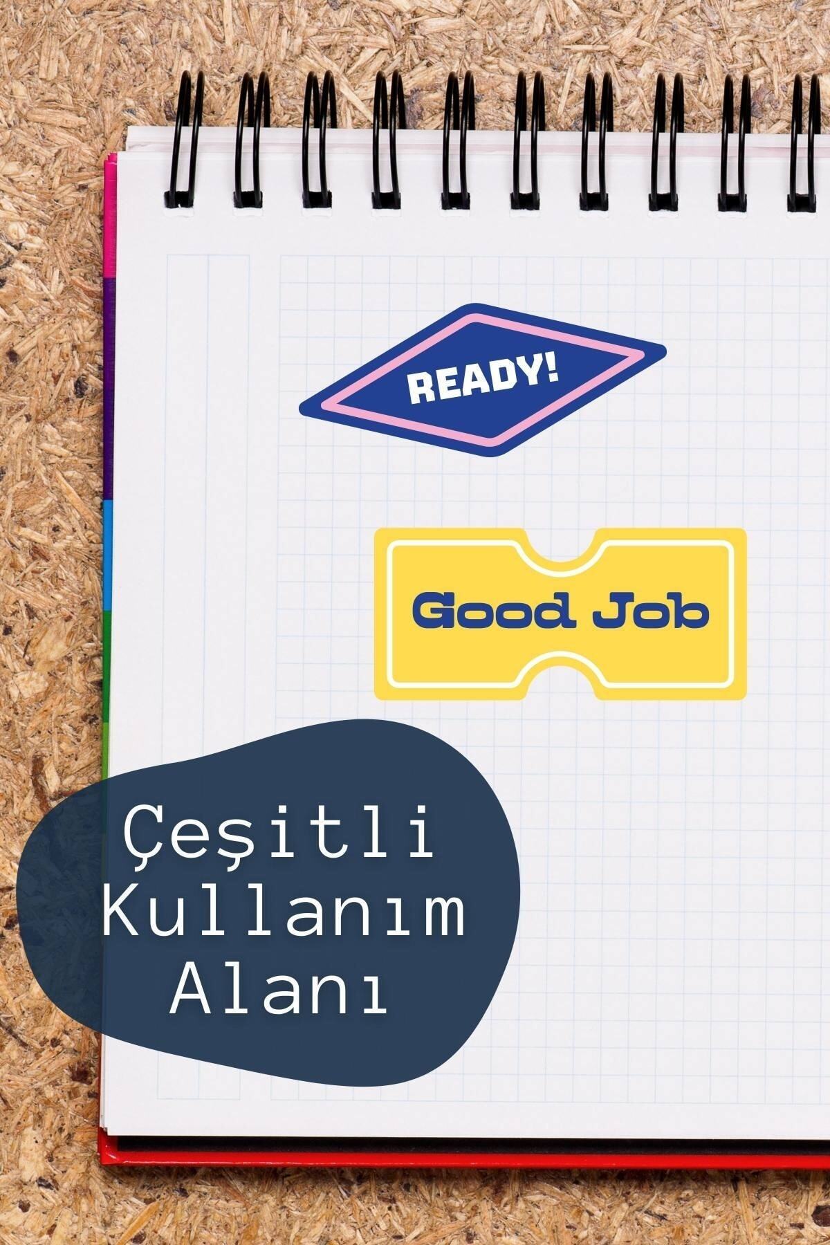 Motivasyon Temalı Sticker Seti - 9 Adet Etiket Seti- Telefon, Tablet, Defter Laptop Uyumlu Etiket