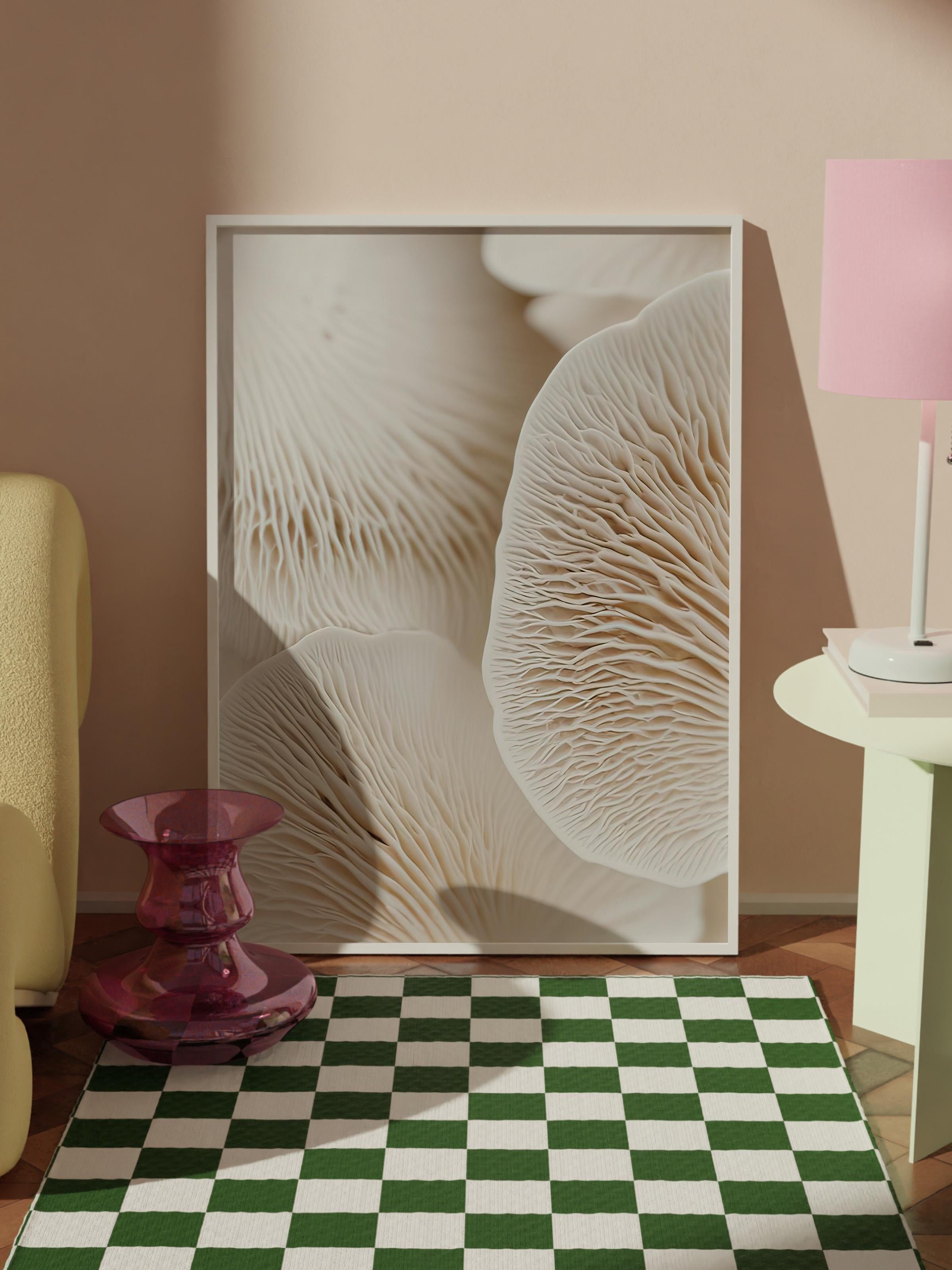 Mushroom Dream  Çerçeveli Tablo, Beyaz Çerçeve ve Poster, Duvar Tablosu Comfort Serisi NO:108343