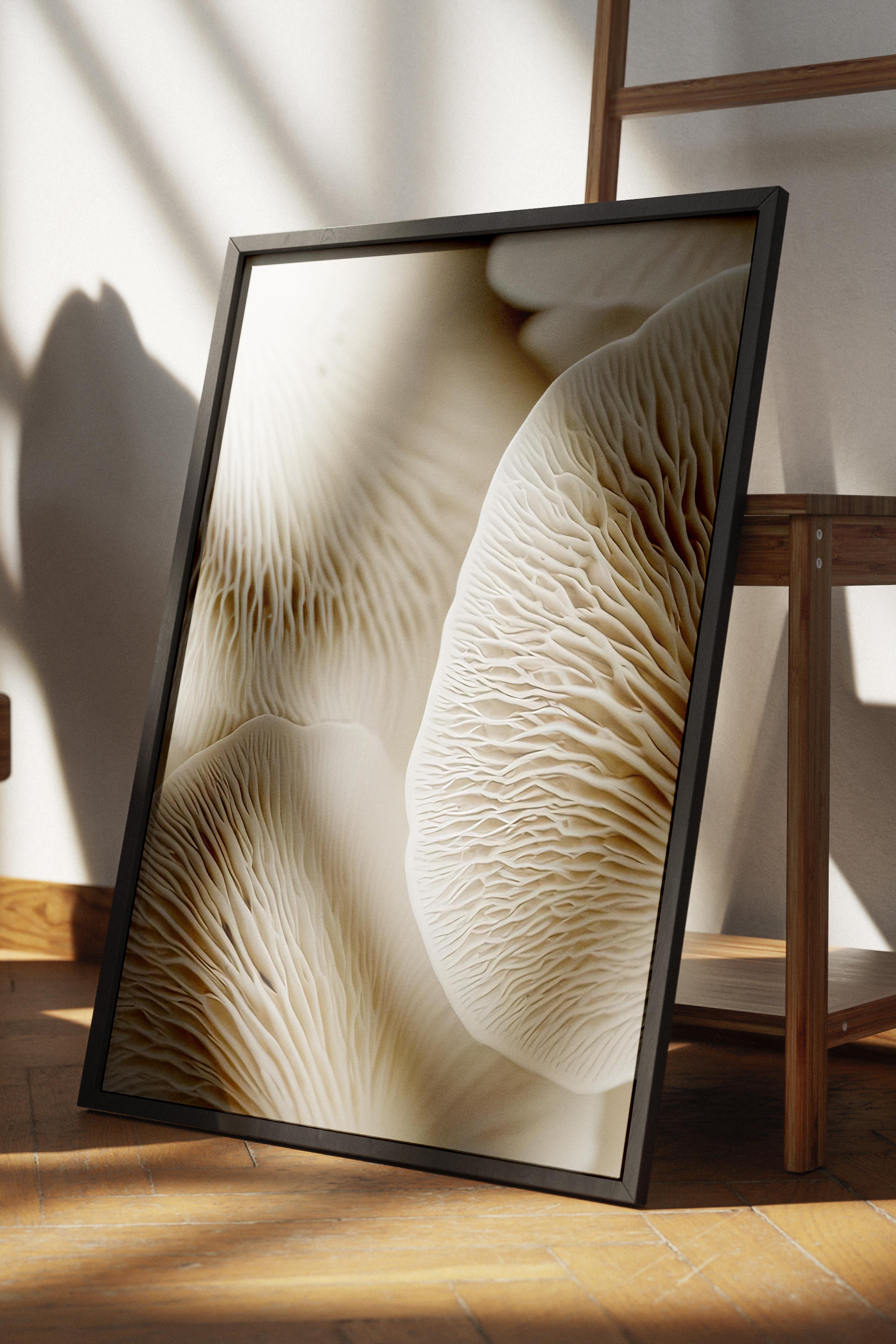 Mushroom Dream  Çerçeveli Tablo, Siyah Çerçeve ve Poster, Duvar Tablosu Comfort Serisi NO:108343