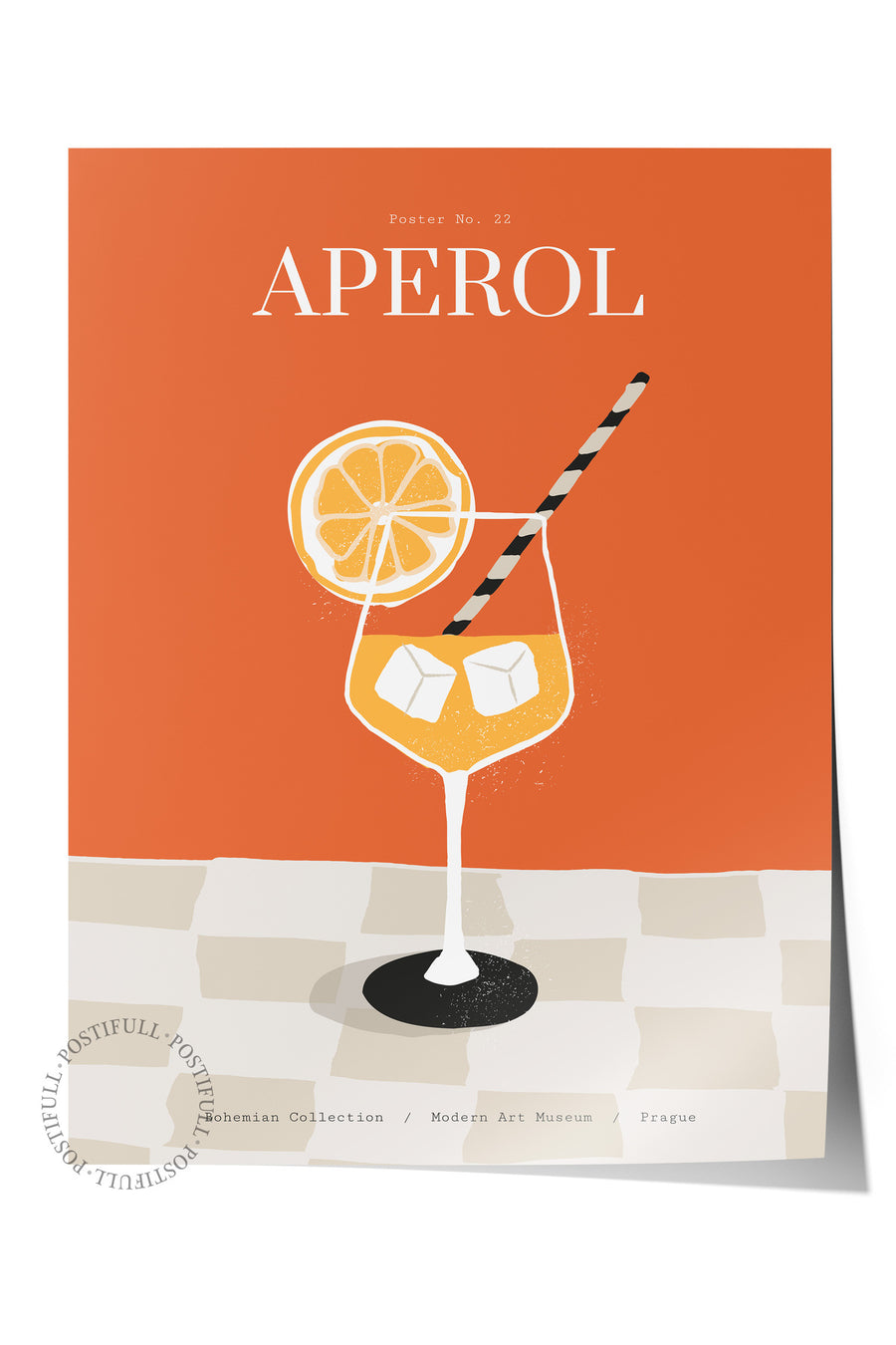 Farklı Tonlarda APEROL Mutfak Temalı Çerçevesiz Poster
