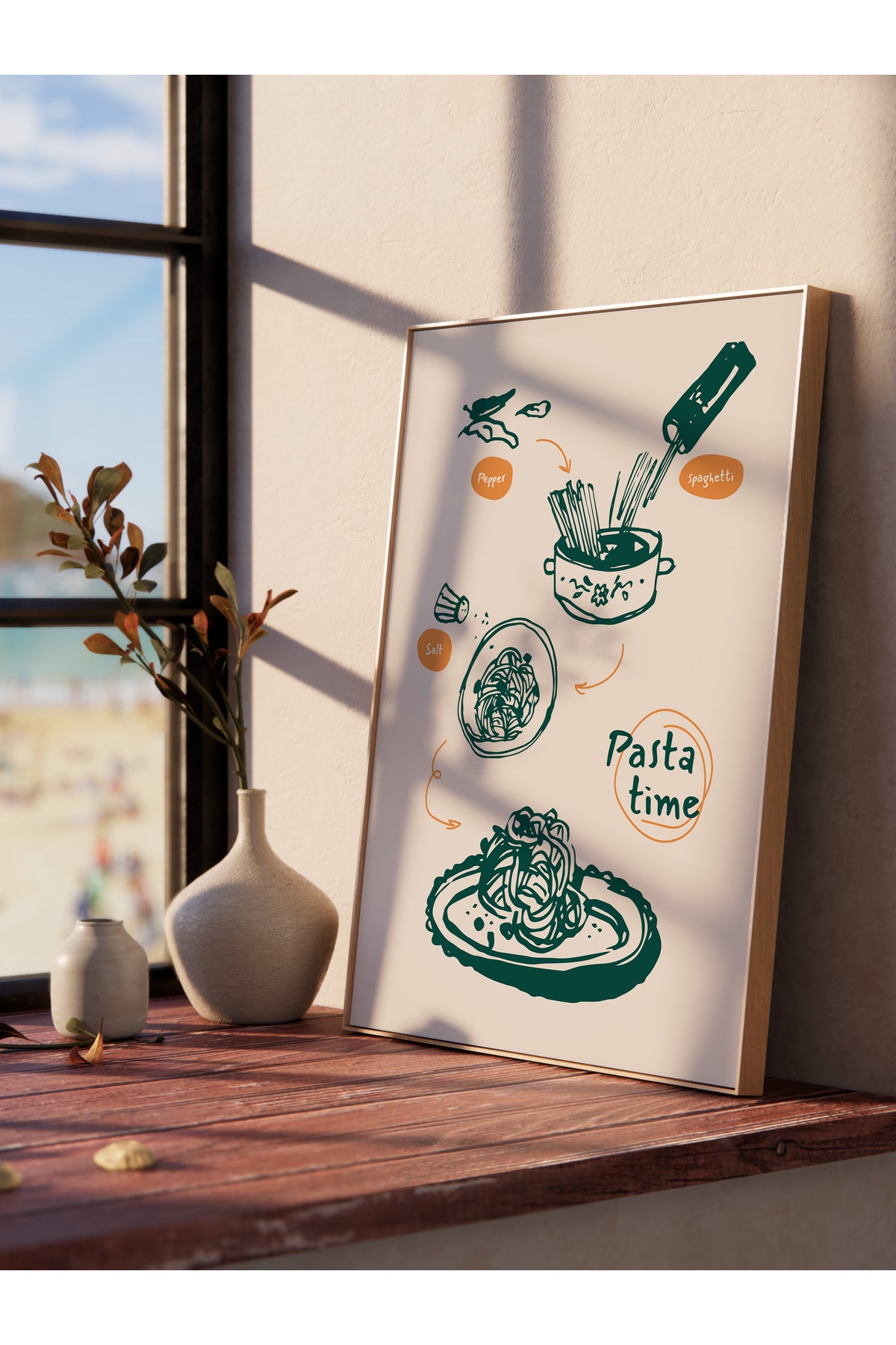 Mutfak ve Yemek Temalı Duvar Posteri, Estetik Çerçevesiz Poster - Yemek Odası ve Mutfak Duvar Dekoru