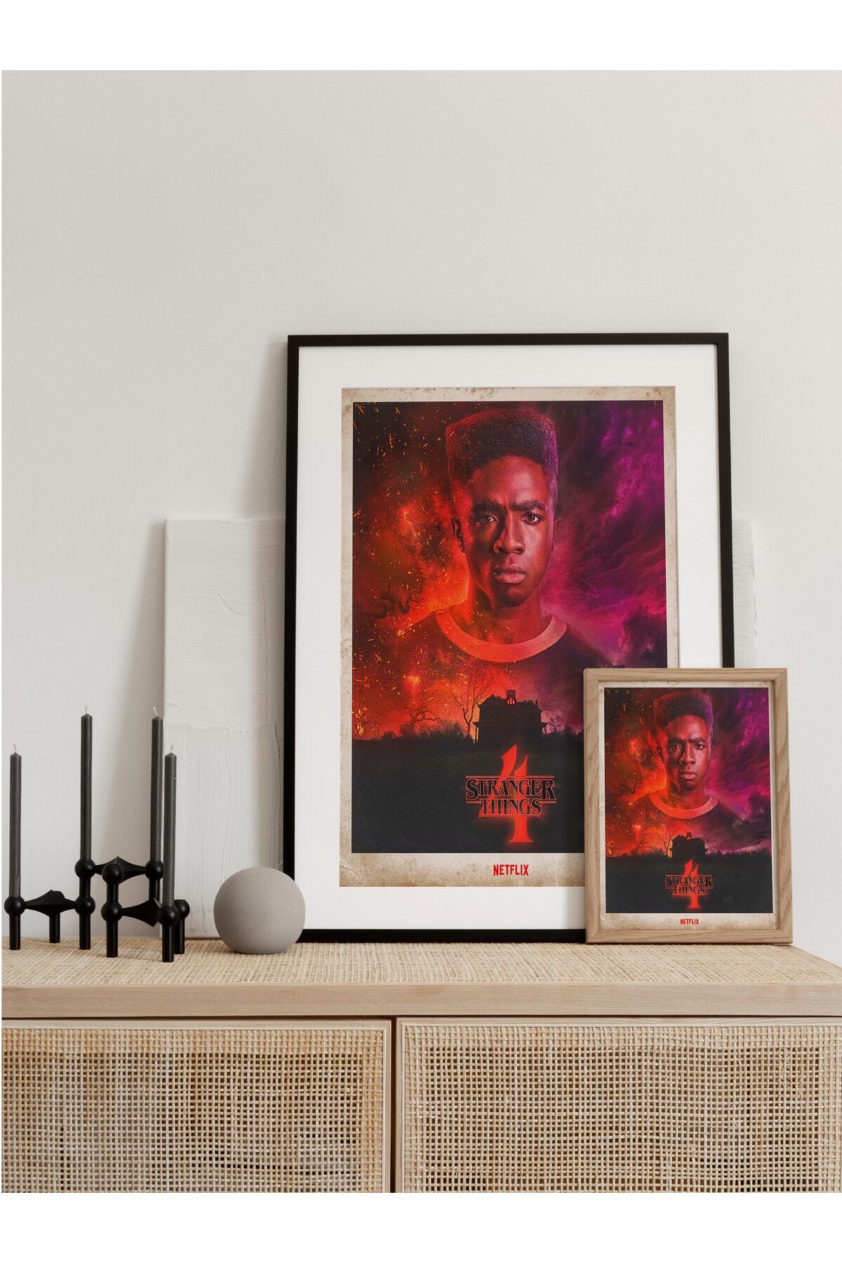 Netflix Stranger Things Lucas Duvar Tablosu, Çerçevesiz Poster, Salon, Oda Ve Ofis Duvar Dekoru