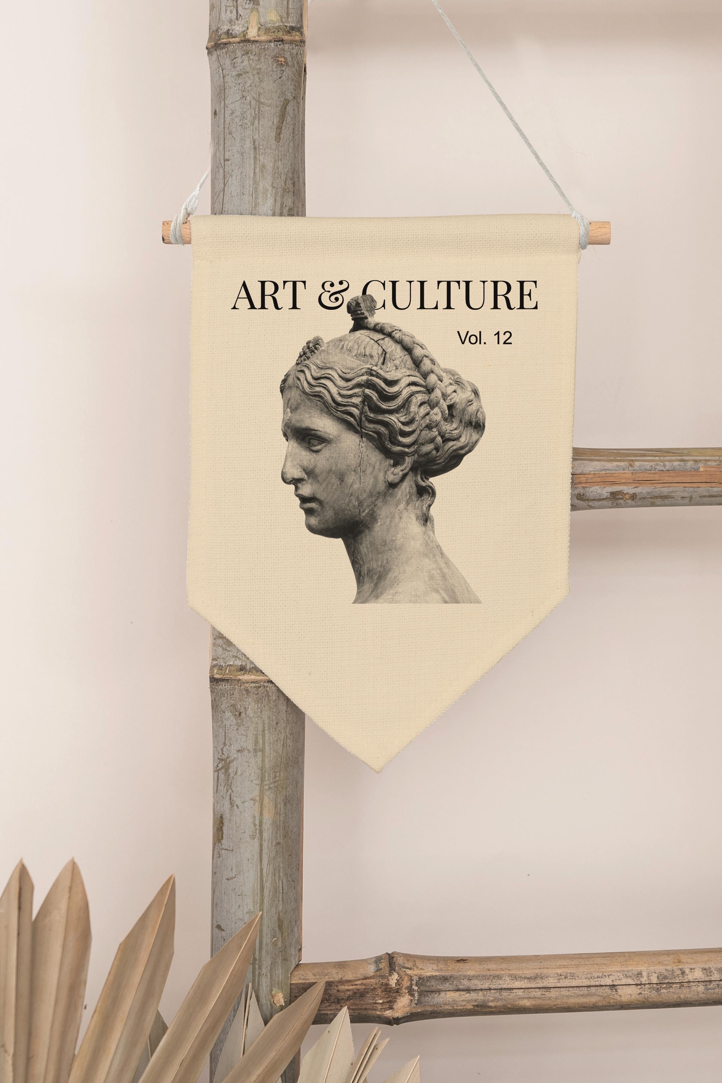 Ofis Pinterest Duvar Dekoru, Art & Culture Sanat Serisi, Kanvas Flama Askılı Duvar Örtüsü NO:422