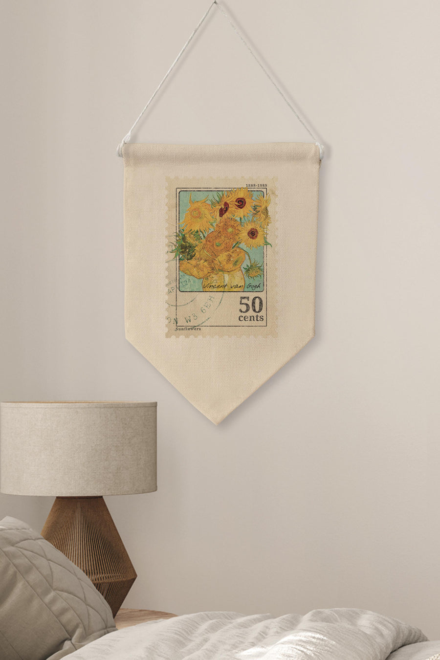 Oturma Odası Pinterest Duvar Dekoru, Van Gogh Sanat Serisi, Kanvas Flama Askılı Duvar Örtüsü NO:449